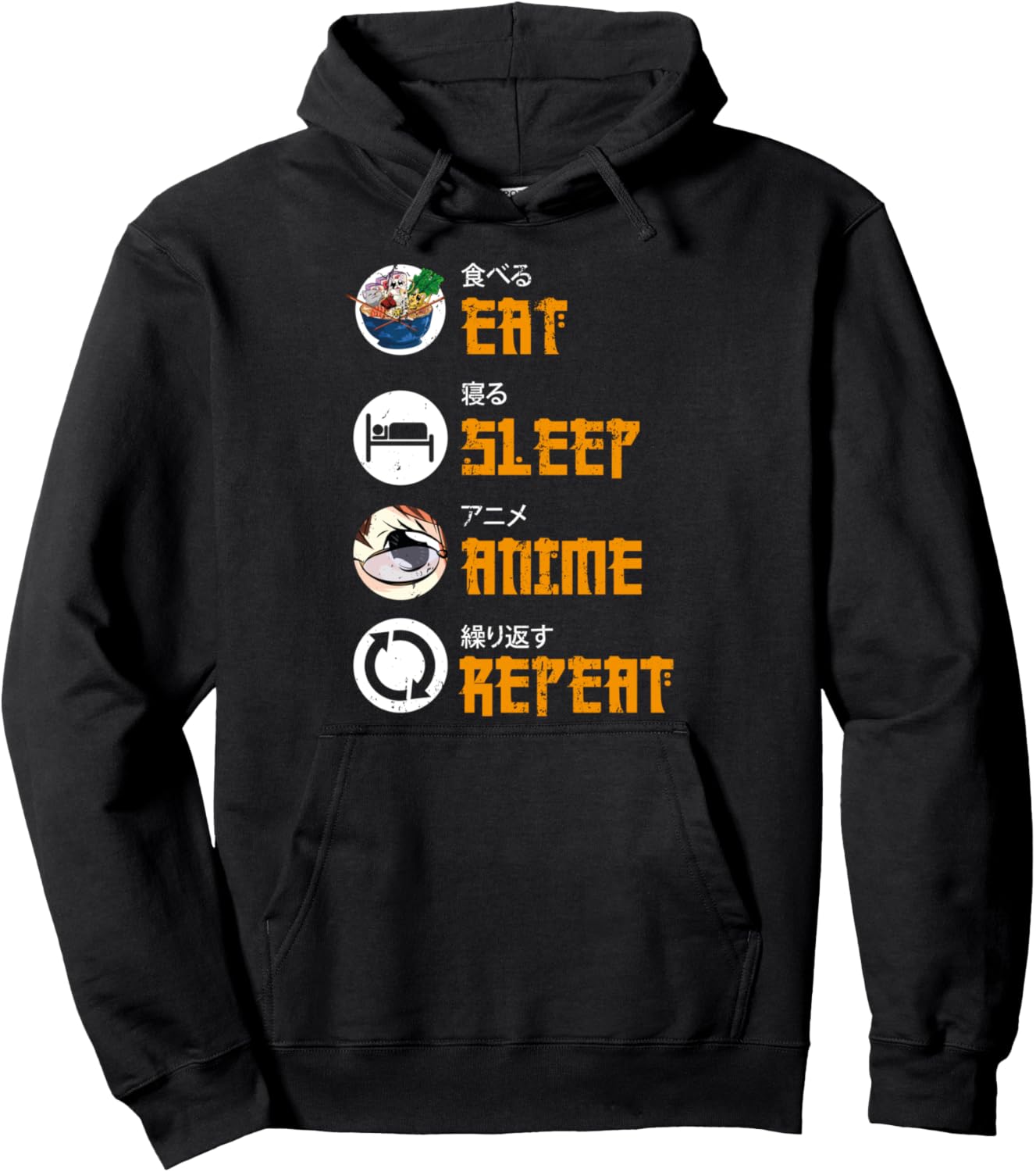 Kawaii Manga Ramen Noodles Japanese Otaku Funny Anime Pullover Hoodie
