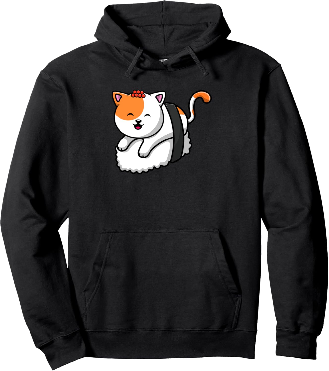 Cute Sushi Cat Funny Pet Japan Food Art Kawaii Anime Pullover Hoodie
