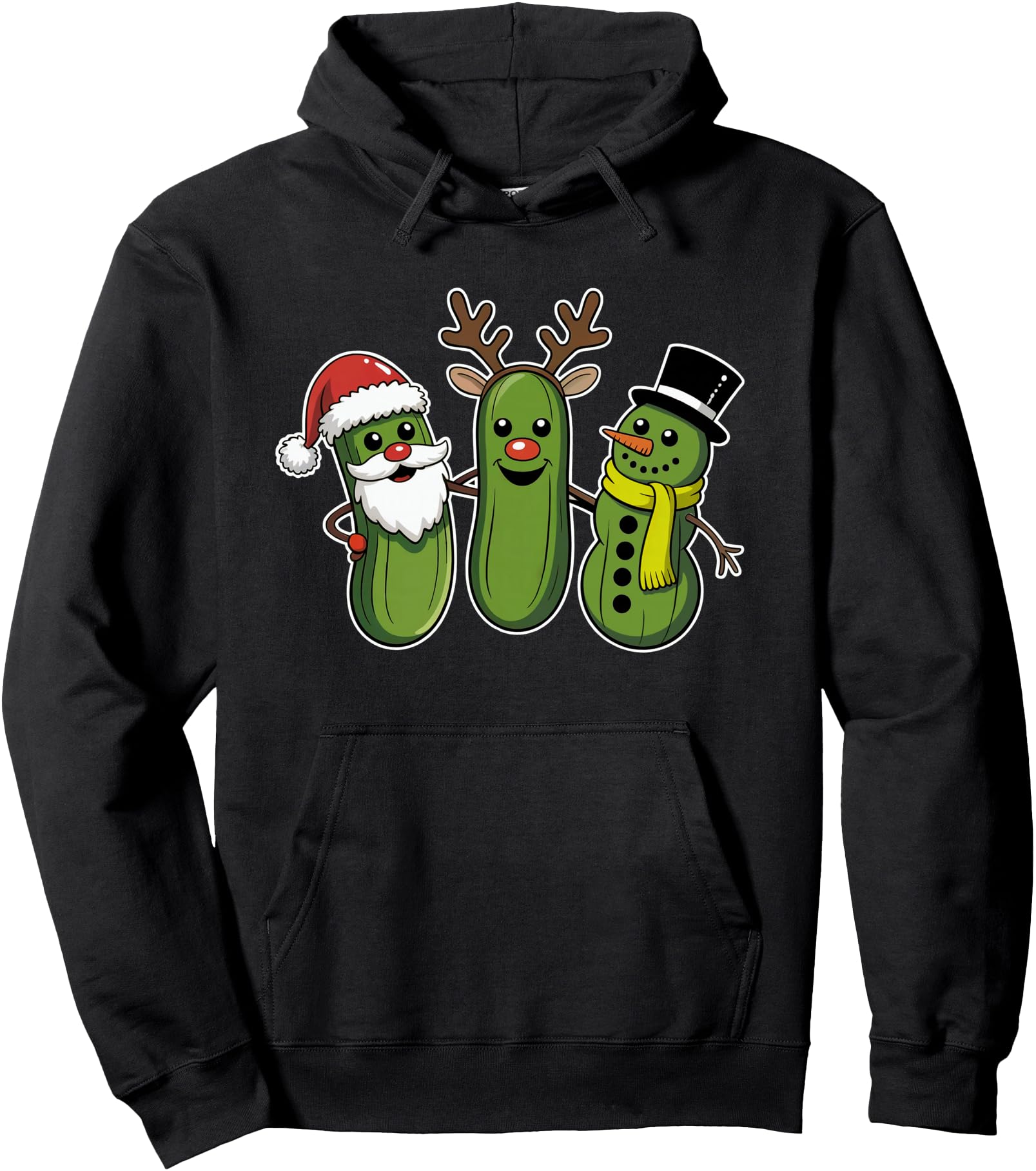 Pickle Christmas Funny Xmas Pickle Lover Men Women Pullover Hoodie
