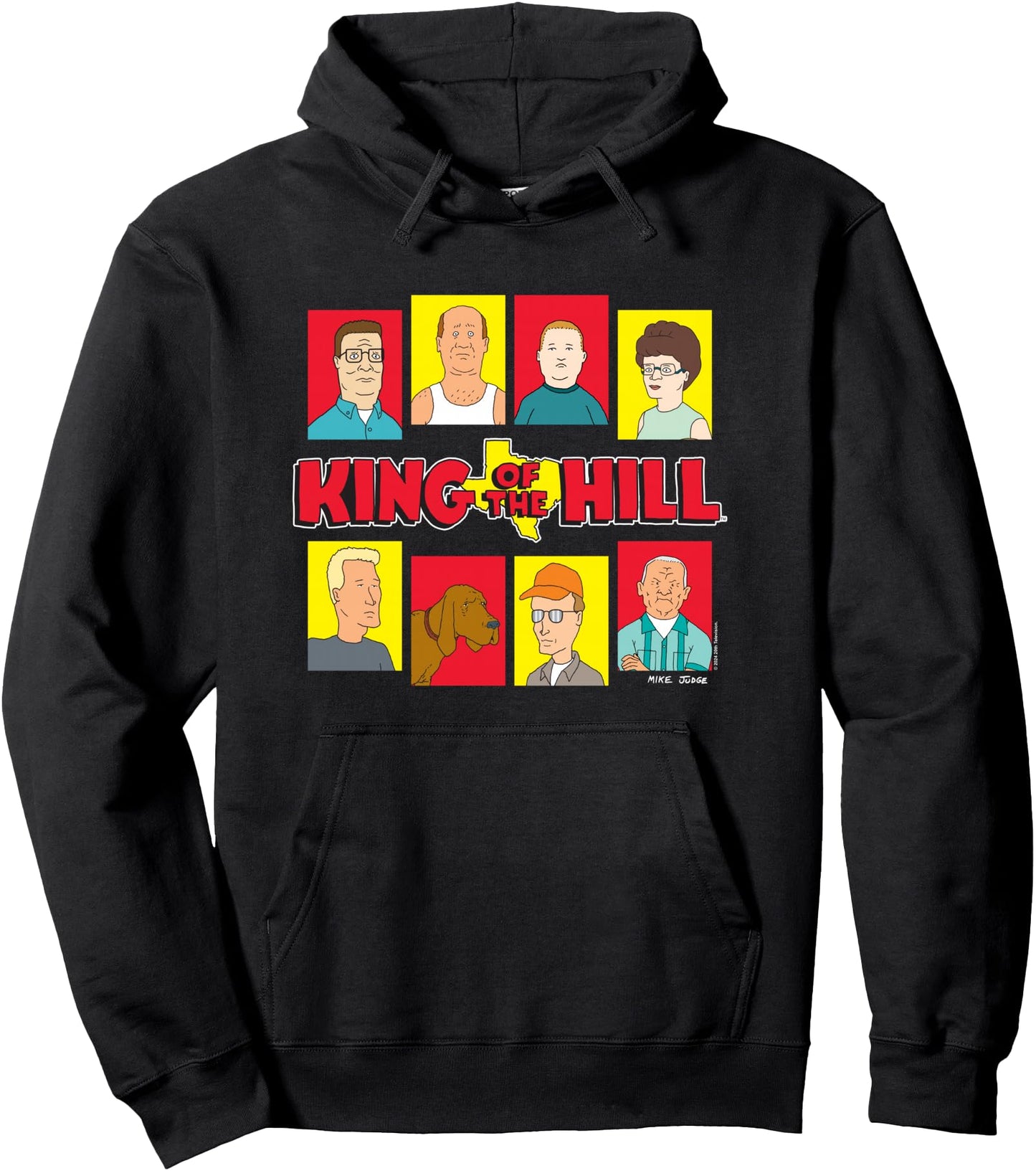 King Of The Hill Iconic Characters Group Shot Big Portraits Pullover Hoodie
