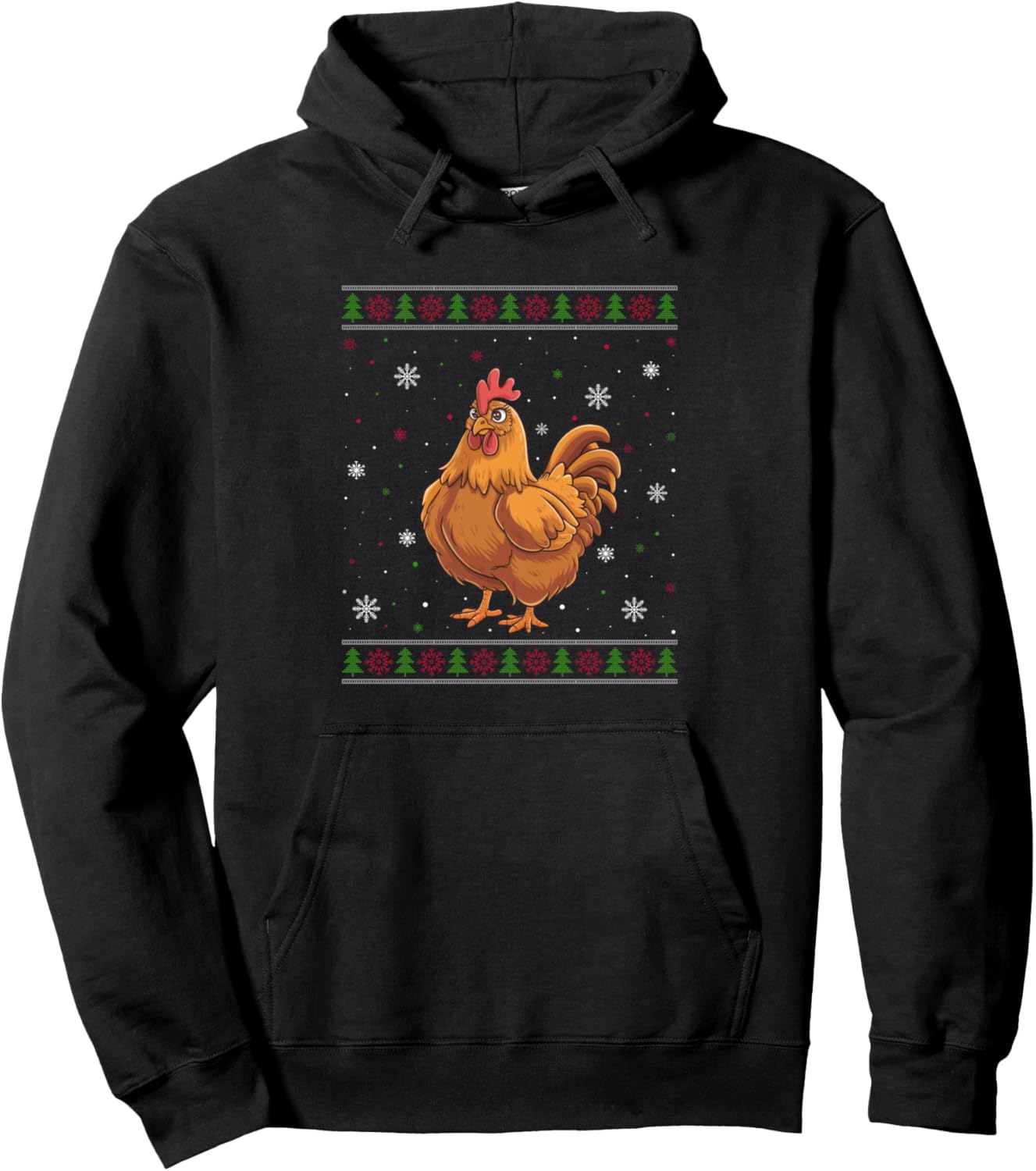 Chicken Christmas Sweater Men Women Kids Xmas Funny Pullover Hoodie
