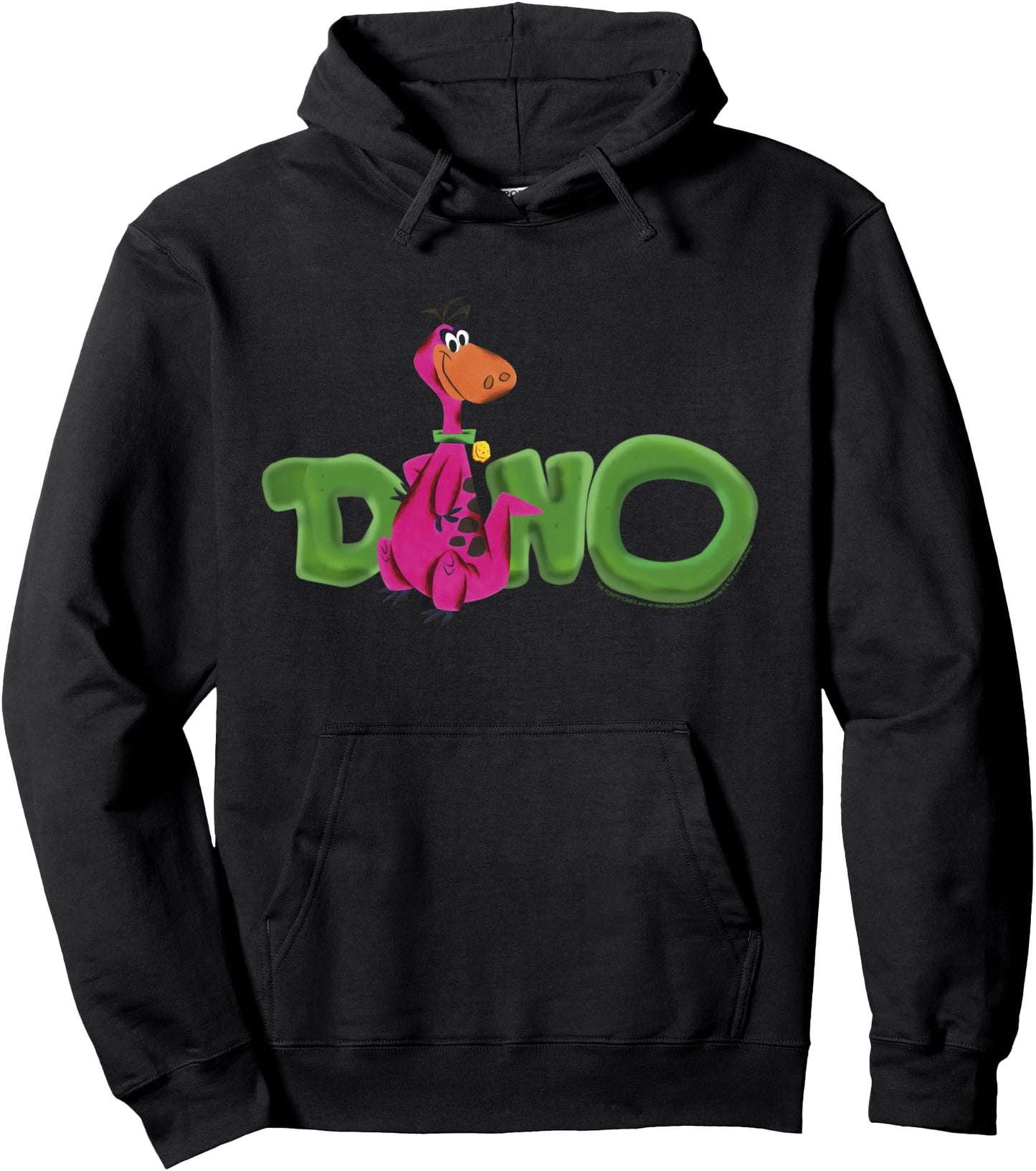 The Flintstones Dino Artsy Text Pullover Hoodie