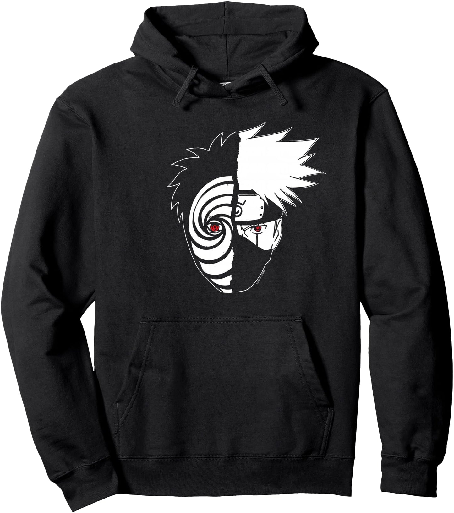 Naruto Shippuden Kakashi Tobi Split Face Pullover Hoodie