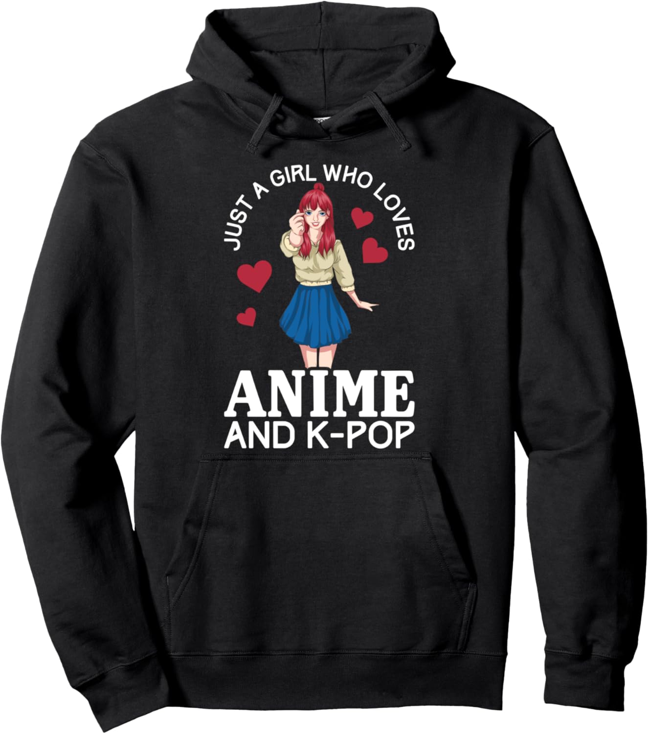 Kpop Lover Women Otaku Girls Japanese Manga Korean Anime Pullover Hoodie