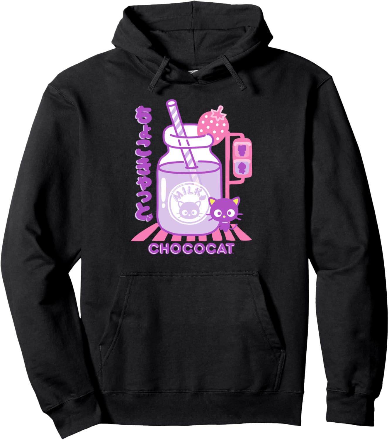 Chococat Strawberry Milk Pullover Hoodie