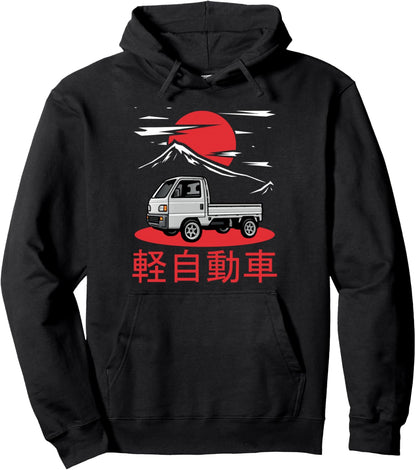 Japan Mini Truck Kei Car Cab Over Compact 4wd Off Road Truck Pullover Hoodie