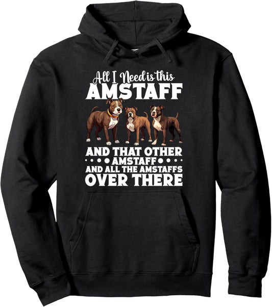 Amstaff Owner Dog Toys Pet Lover Staffordshire Terrier Pullover Hoodie