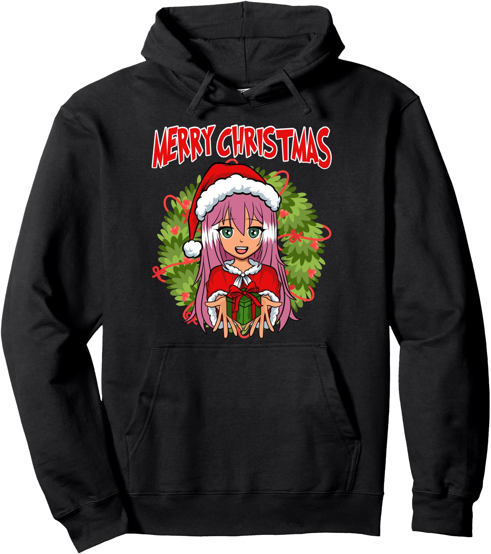 Japanese Anime Manga Gaming Cosplay Merry Christmas Anime Pullover Hoodie