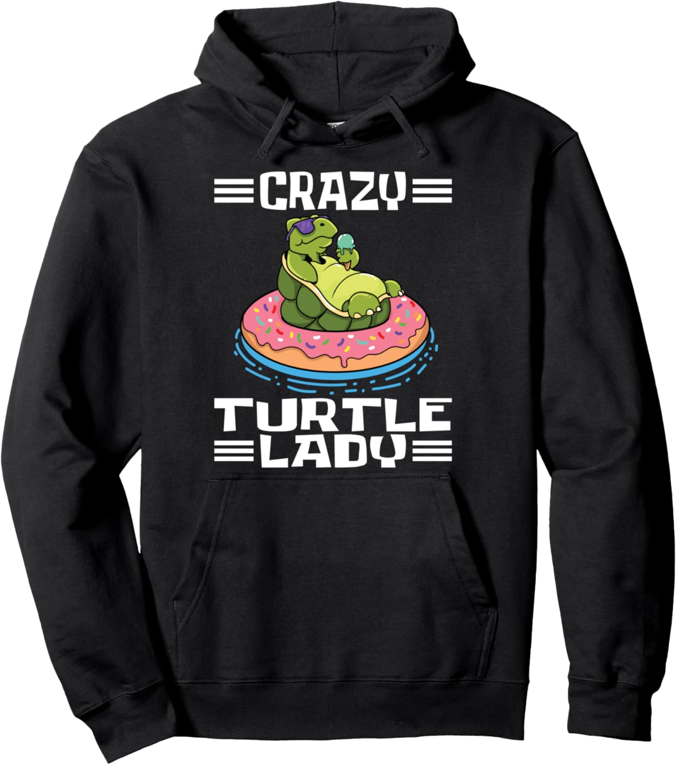 Sea Turtles Tortoise Turtle Crazy Turtle Lady Pullover Hoodie