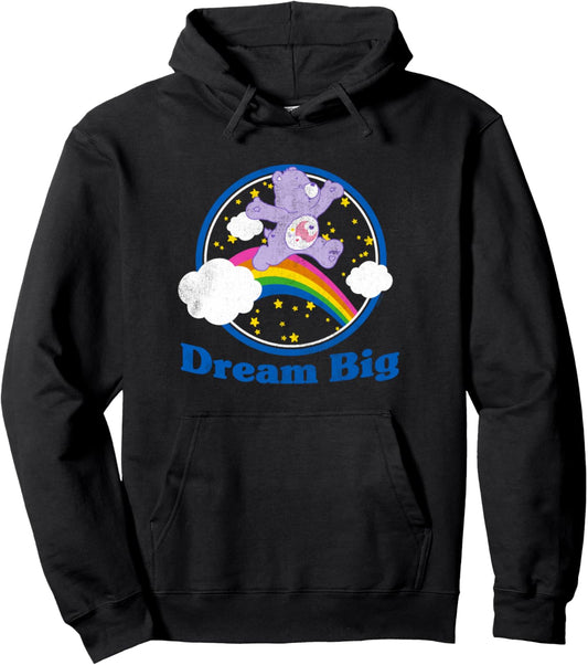 Care Bears Dream Big Sweet Dreams Bear Retro Cartoon Pullover Hoodie