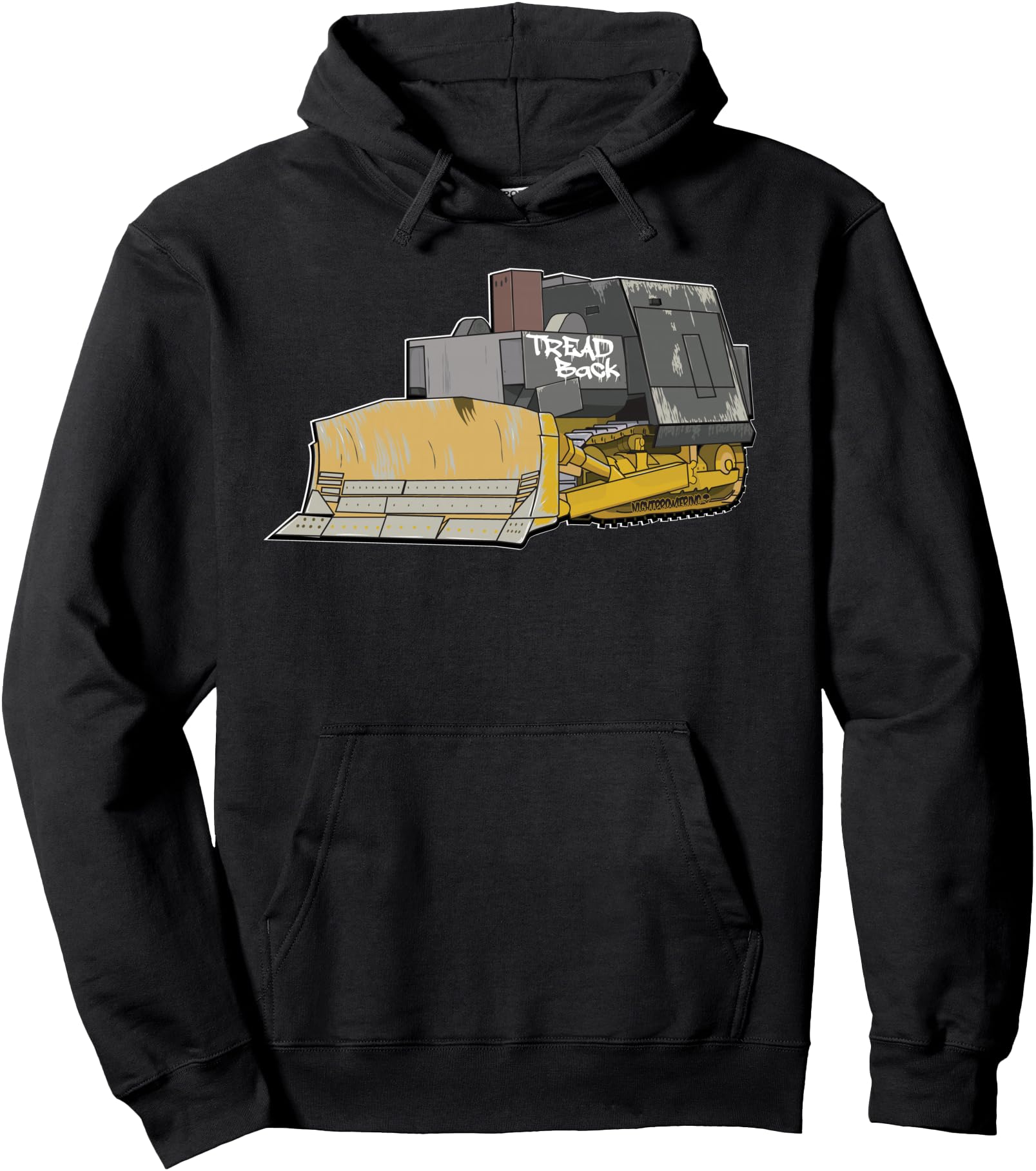 NightProwlerInc Killdozer Tread Back Black Unisex-Adults Sleeveless Classic Hoodie