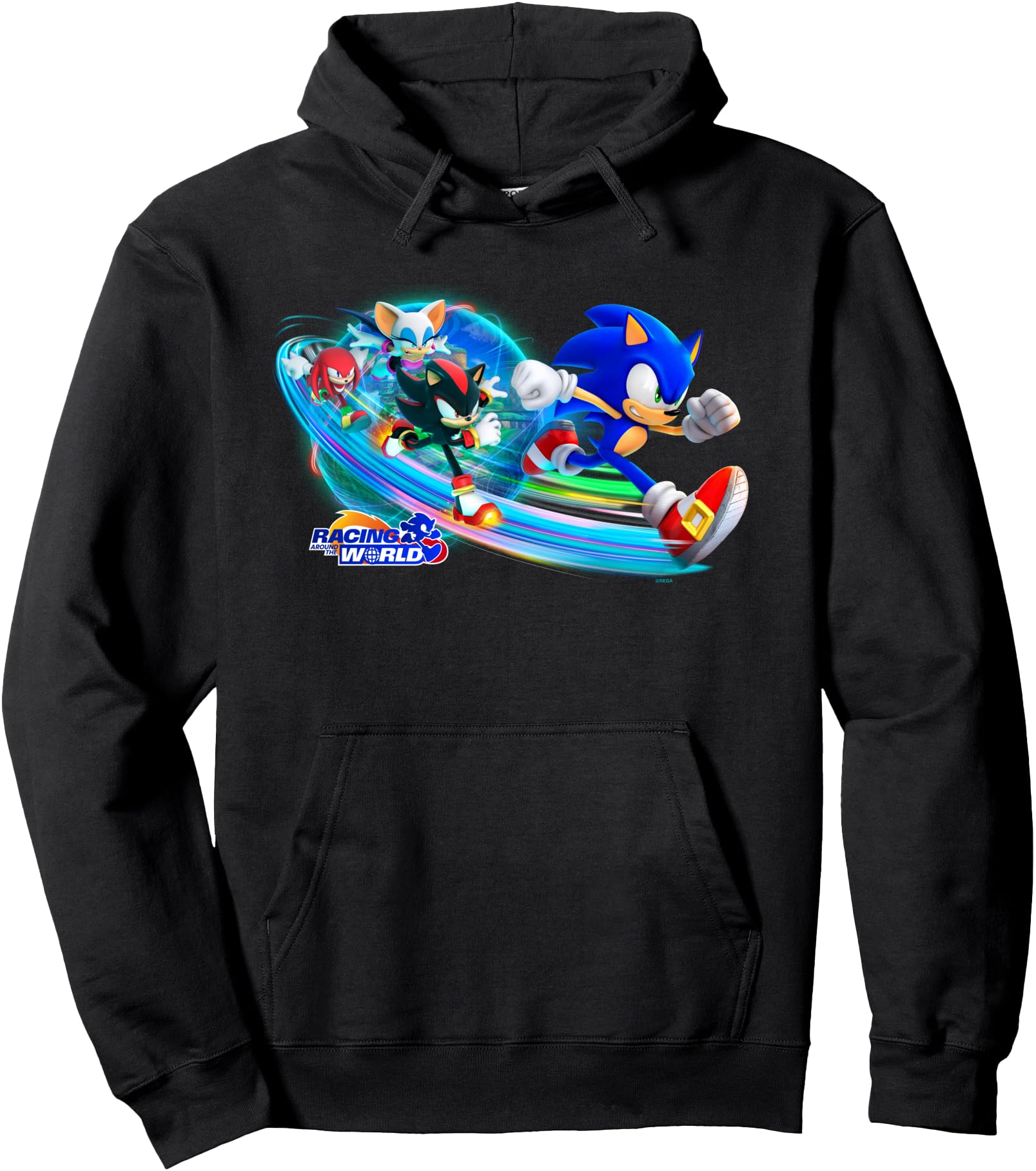 Sonic the Hedgehog - Racing Around the World key art Pullover Hoodie