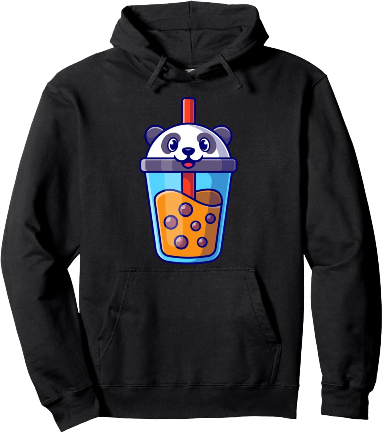Panda Boba Bubble Tea Kawaii Anime Pullover Hoodie
