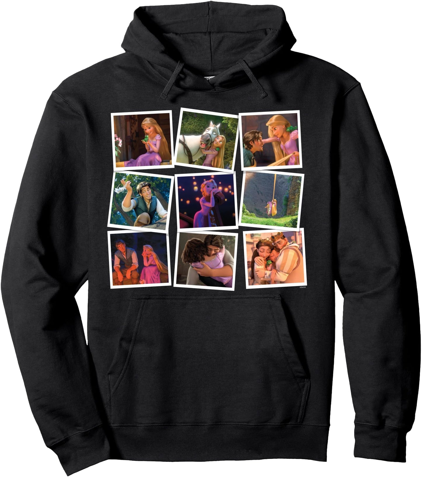 Disney Princess Rapunzel Tangled Famous Movie Frames Pullover Hoodie