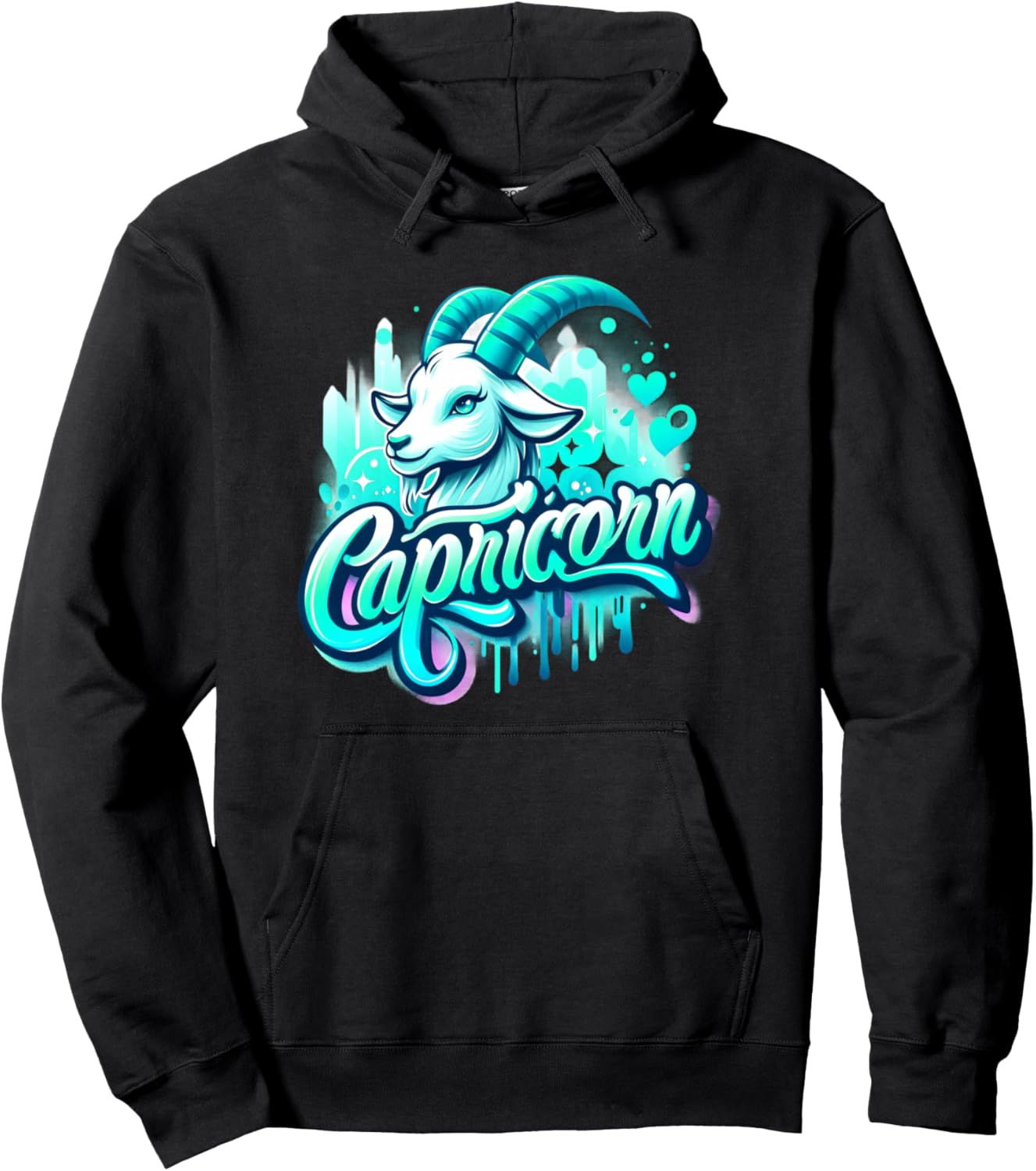 Capricorn Zodiac Sign x Capricorn Sea-Goat Pullover Hoodie