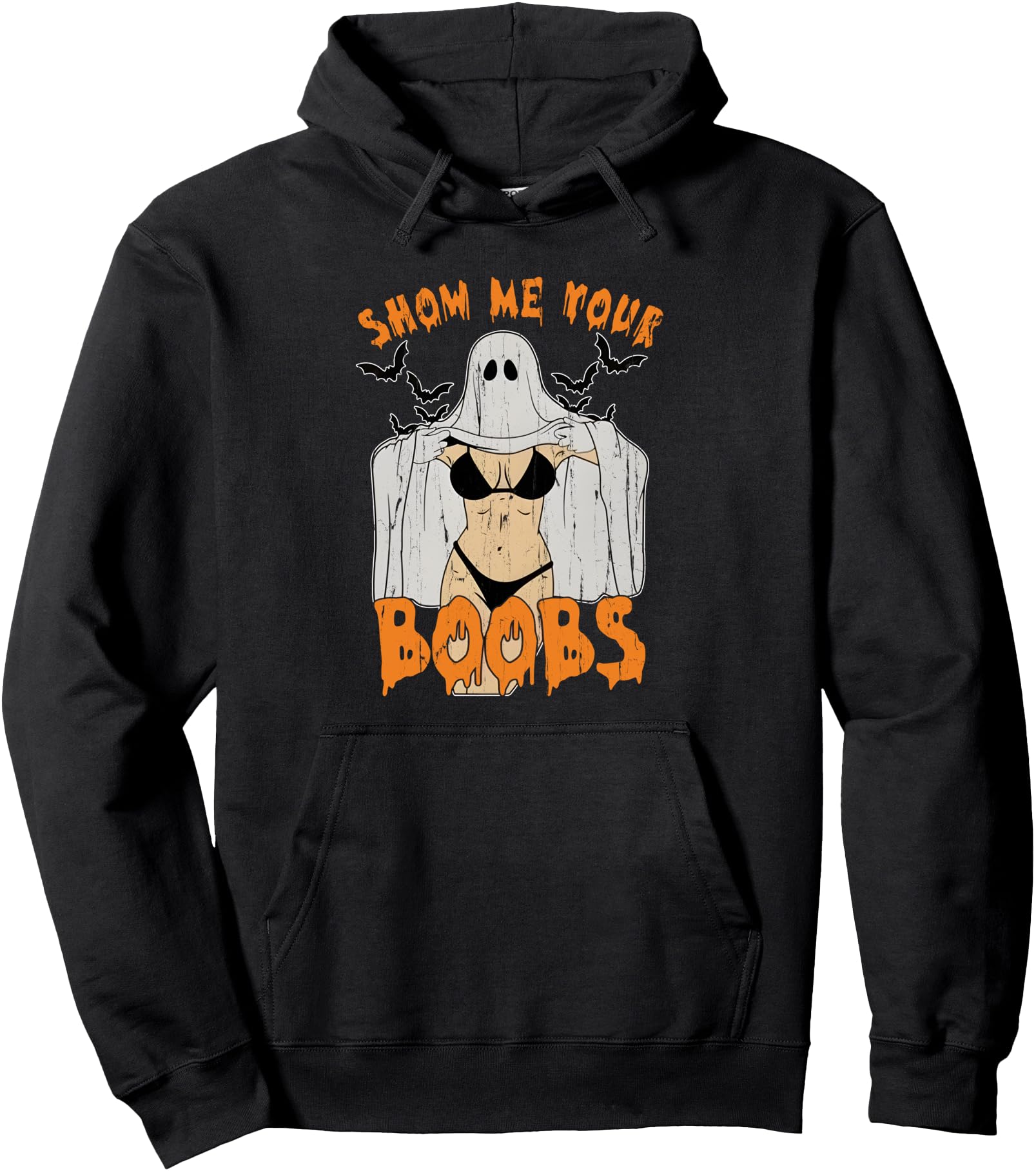 Show Me Your Boobs Halloween, Feral Girl Halloween Pullover Hoodie