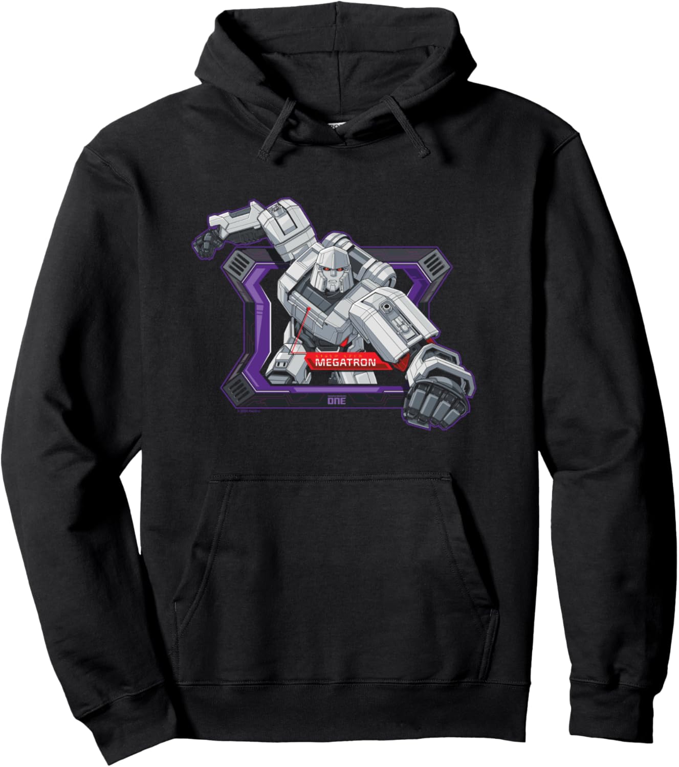 Transformers One Iconic Megatron Retro Big Chest Poster Pullover Hoodie