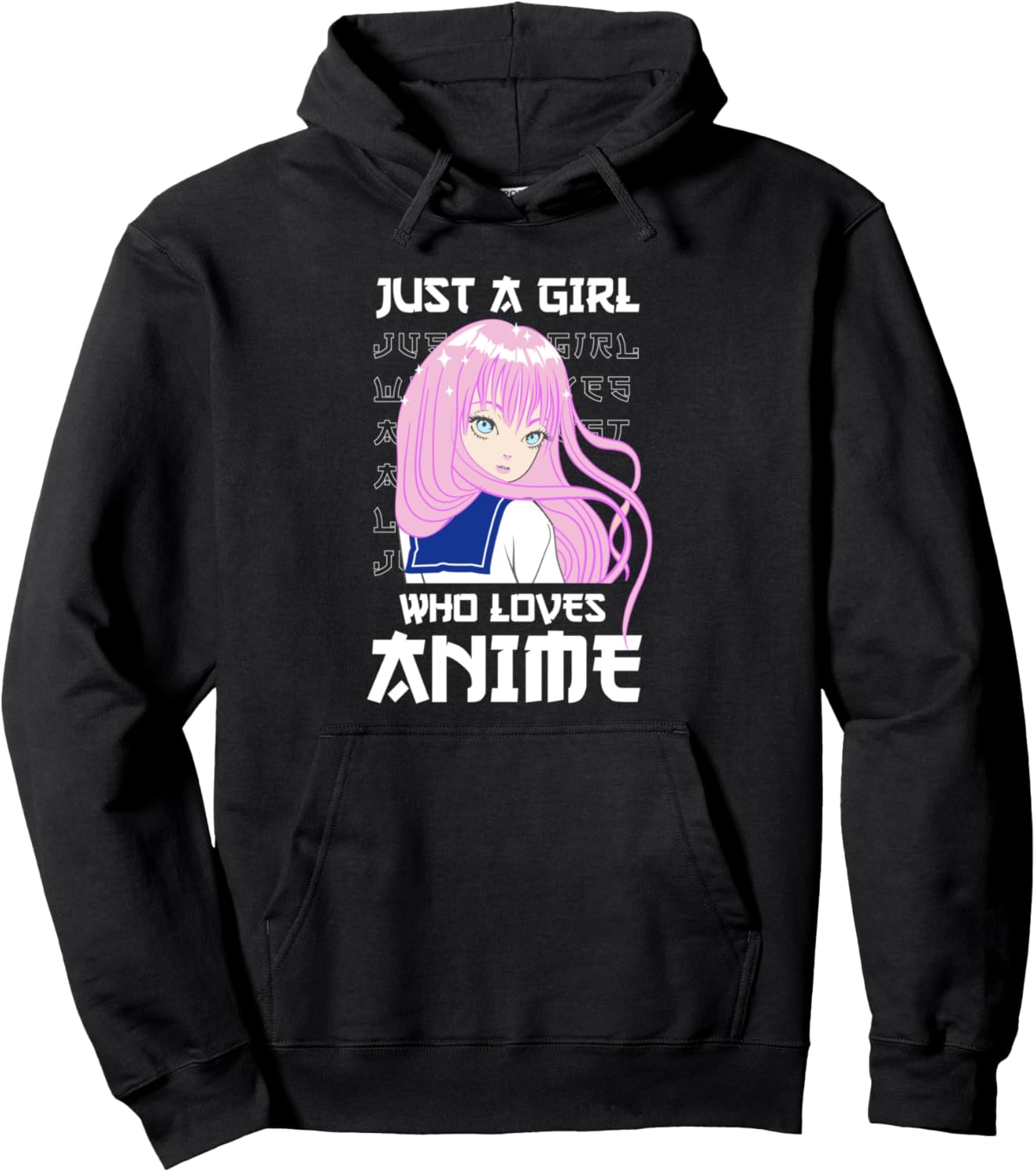 Just A Girl Who Loves Anime Pullover Hoodie