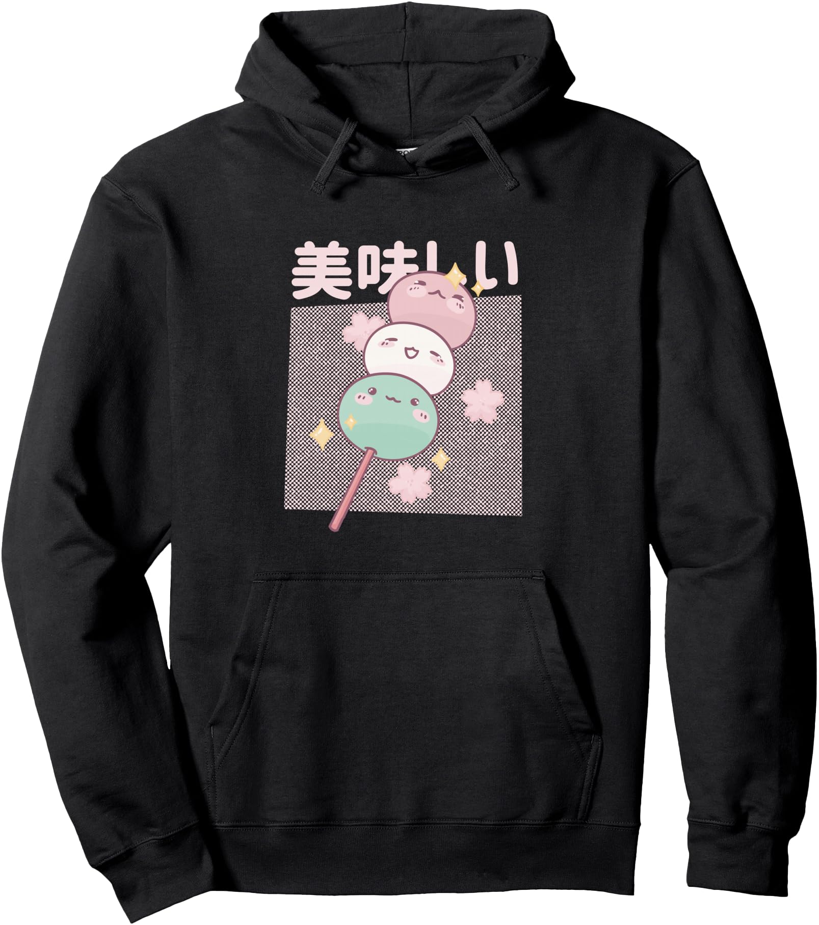 Kawaii Mochi Ice Cream Cute Japanese Foodie Graphic Pullover Hoodie