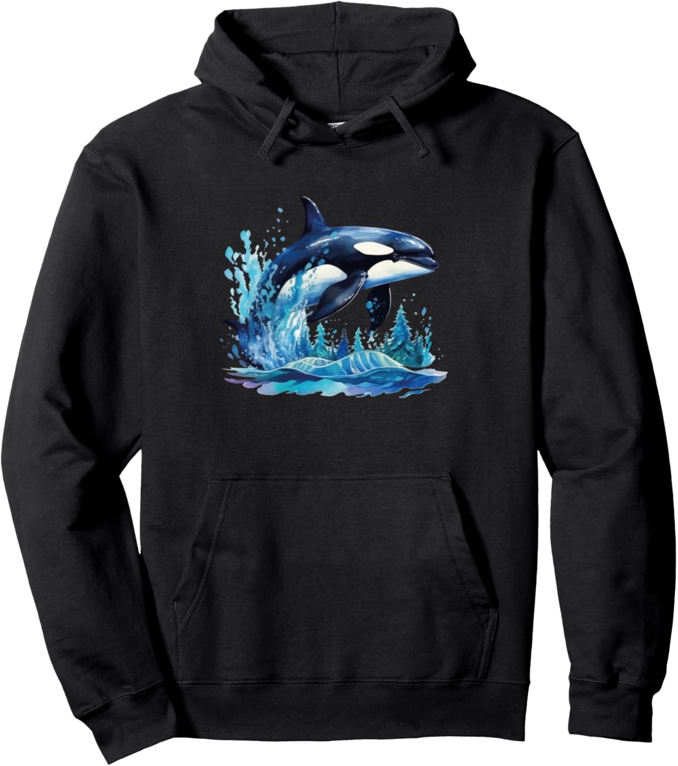 Whale Orca Kids Pullover Hoodie