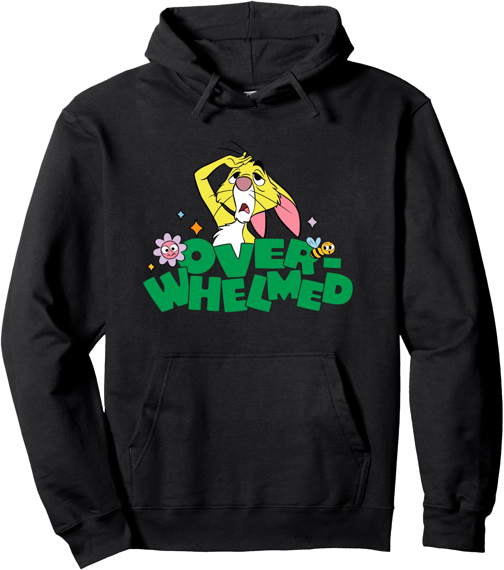 Disney Winnie the Pooh Overwhelmed Rabbit Logo Pullover Hoodie