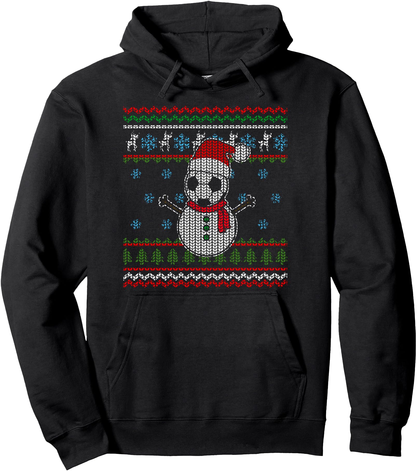 Funny USA Soccer Ugly Christmas Sweater Football Snowmen Pullover Hoodie