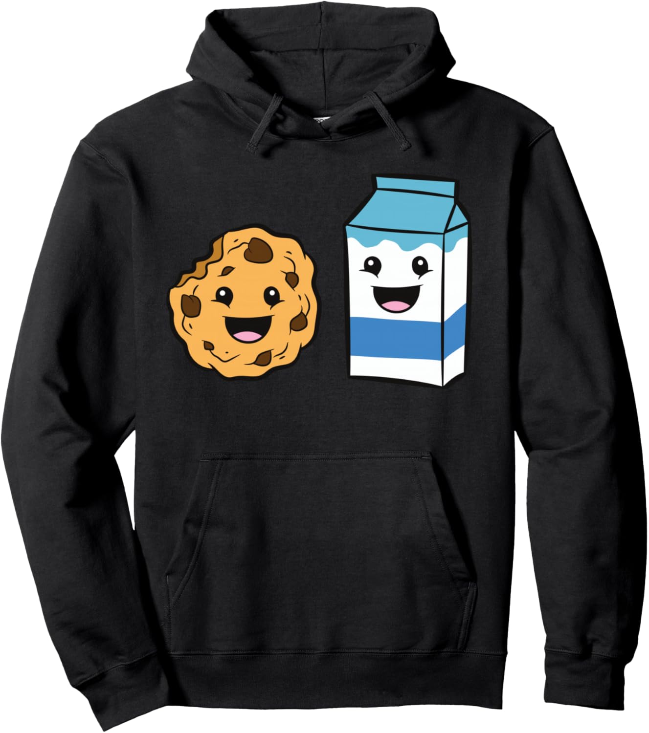 Kawaii Milk Chocolate Chip Cookie Pullover Hoodie