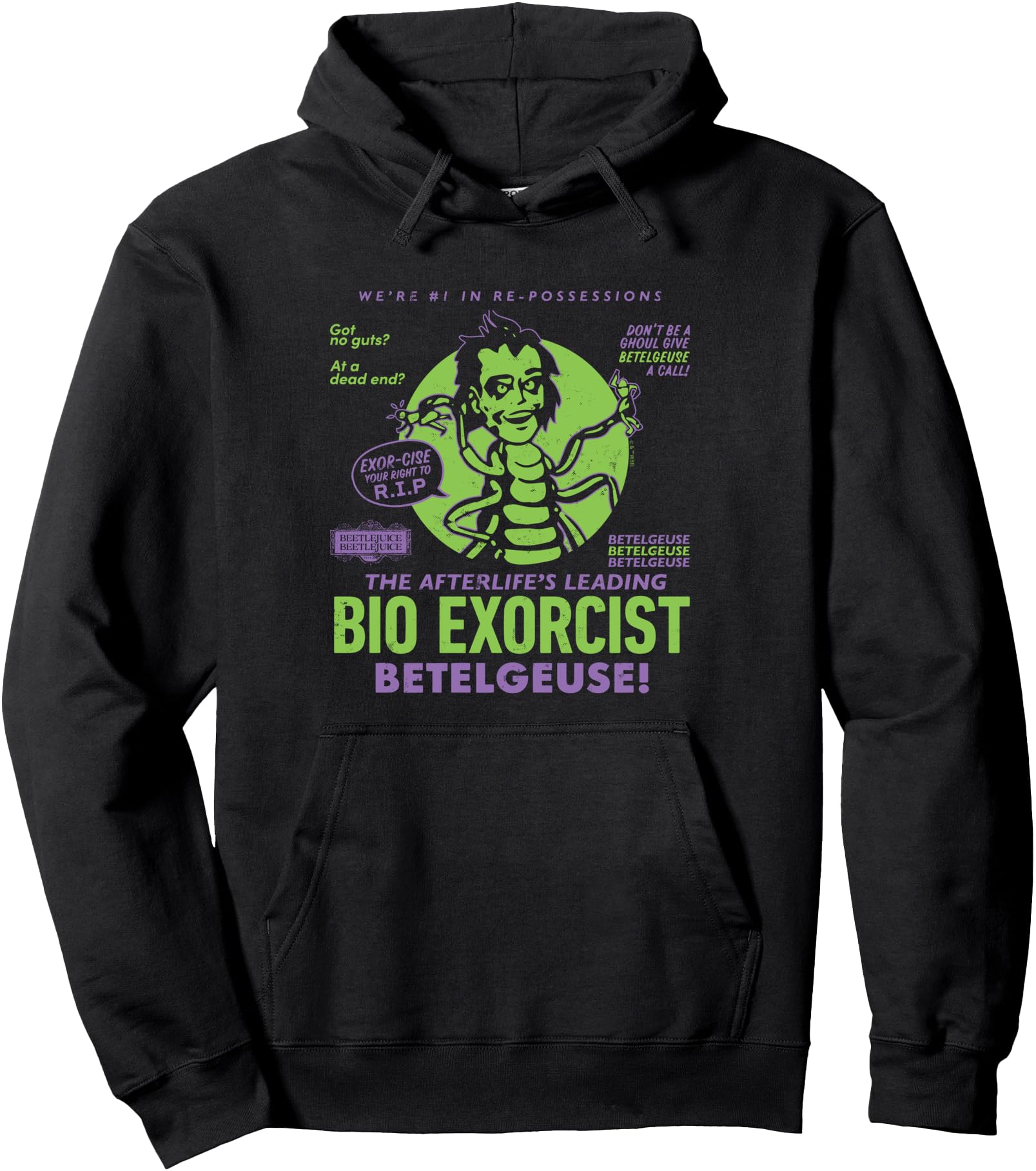 Beetlejuice - The Afterlife's Leading Bio Exorcist Pullover Hoodie