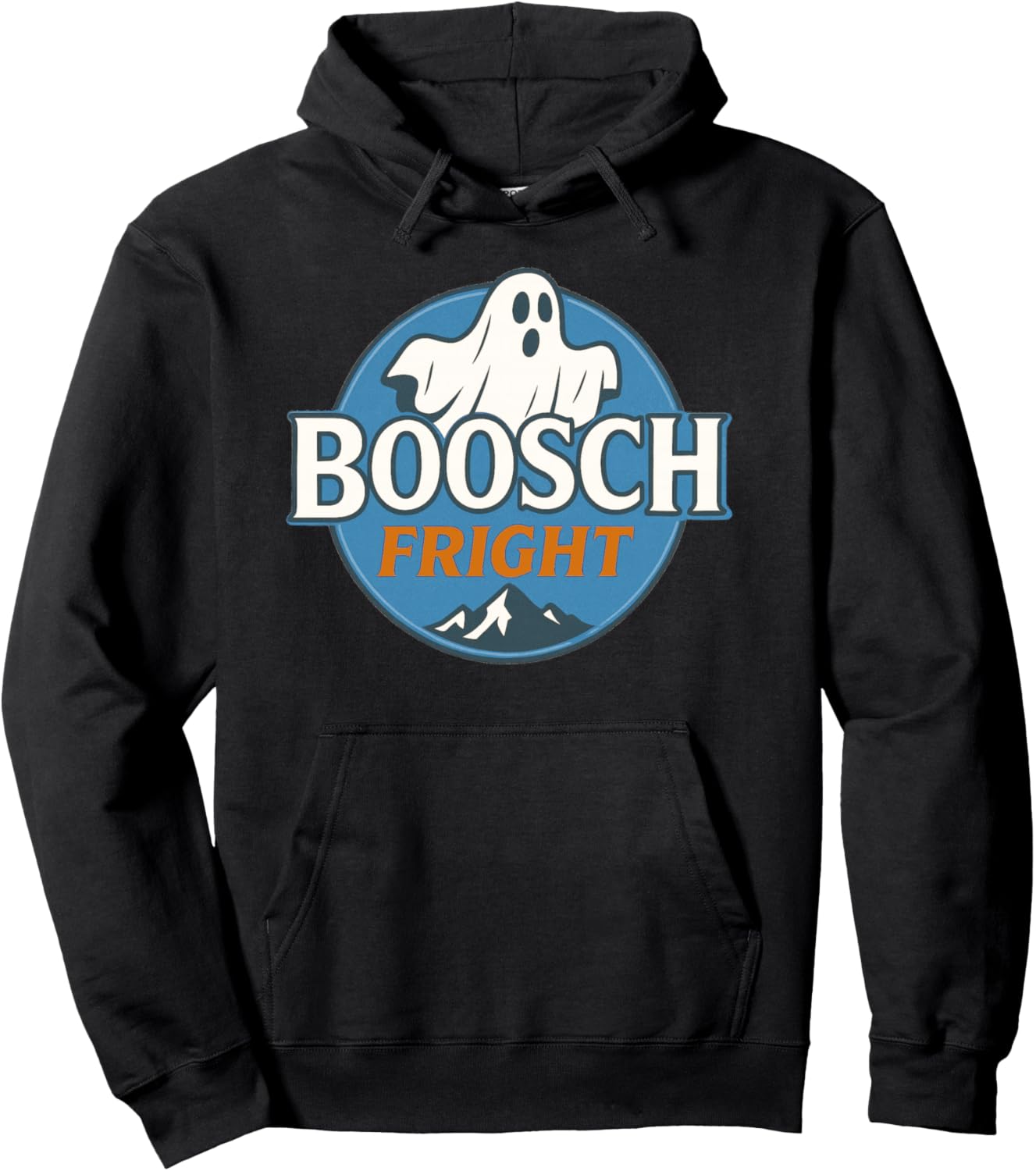 Boosch Fright Funny Halloween Ghost Pullover Hoodie