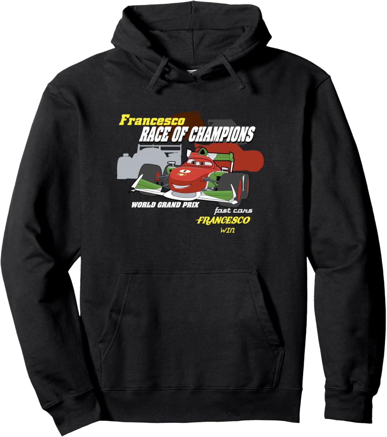 Disney Pixar Cars 2 Francesco Bernoulli Race Of Champions Pullover Hoodie