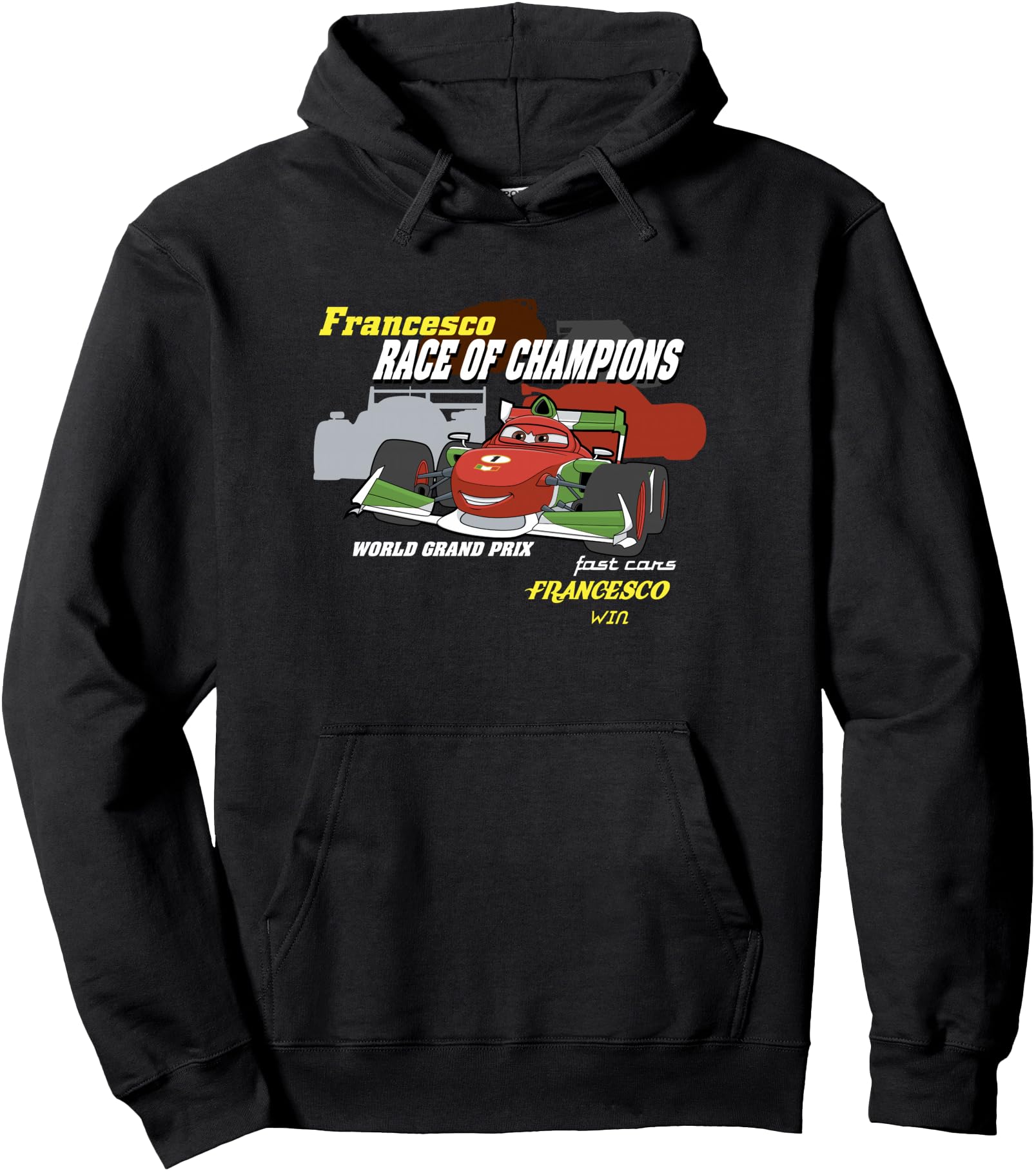 Disney Pixar Cars 2 Francesco Bernoulli Race Of Champions Pullover Hoodie