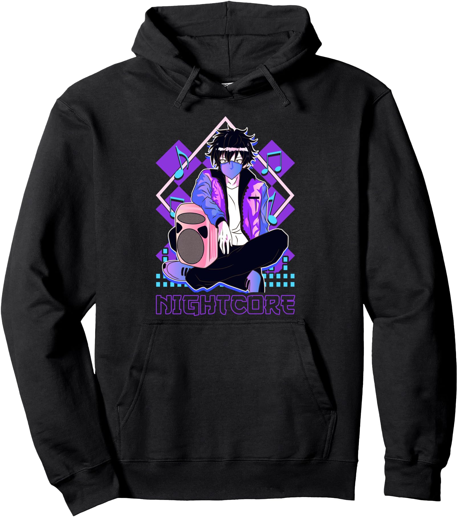 Nightcore Japanese Music Anime Pullover Hoodie