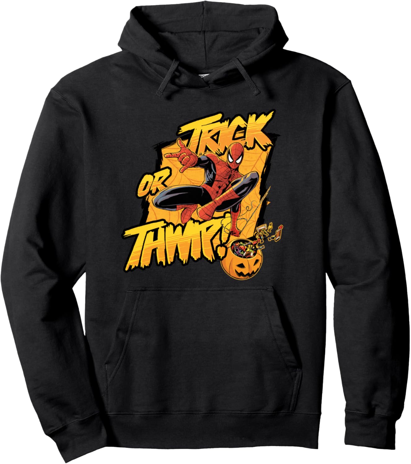 Marvel Super Heroes Spider-Man Halloween Trick or Thwip! Pullover Hoodie