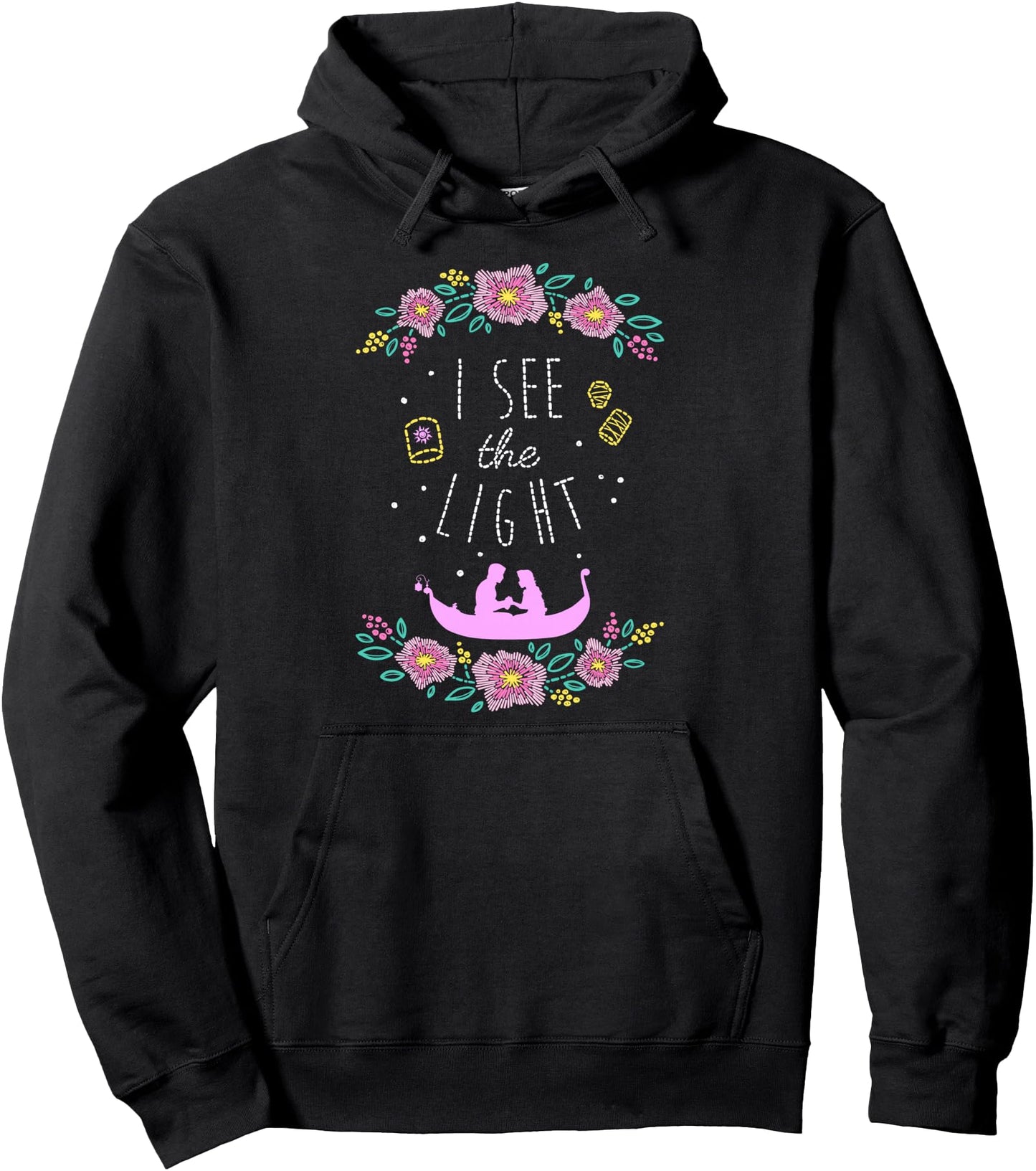 Disney Tangled I See The Light Stitched Style Pullover Hoodie