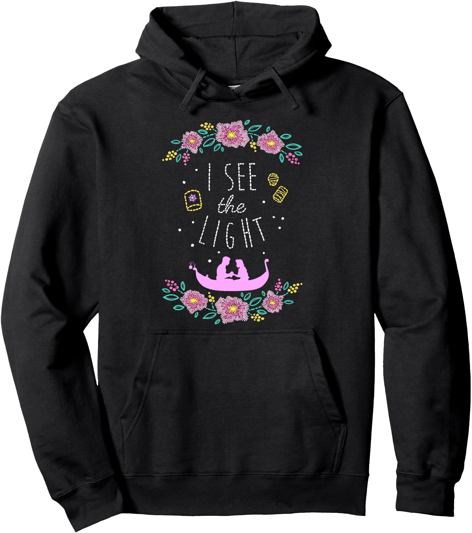 Disney Tangled I See The Light Stitched Style Pullover Hoodie