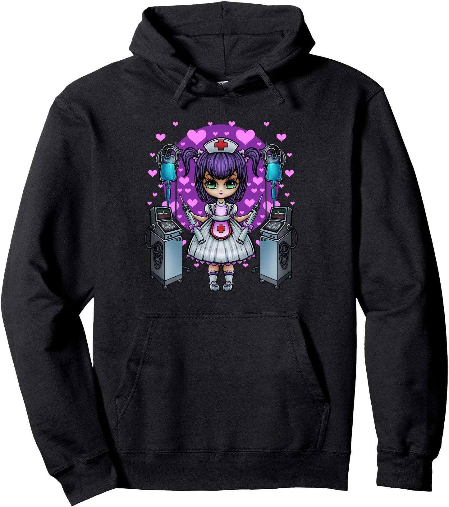 Anime Nurse RN Nursing Japan Japanese Animation Pullover Hoodie