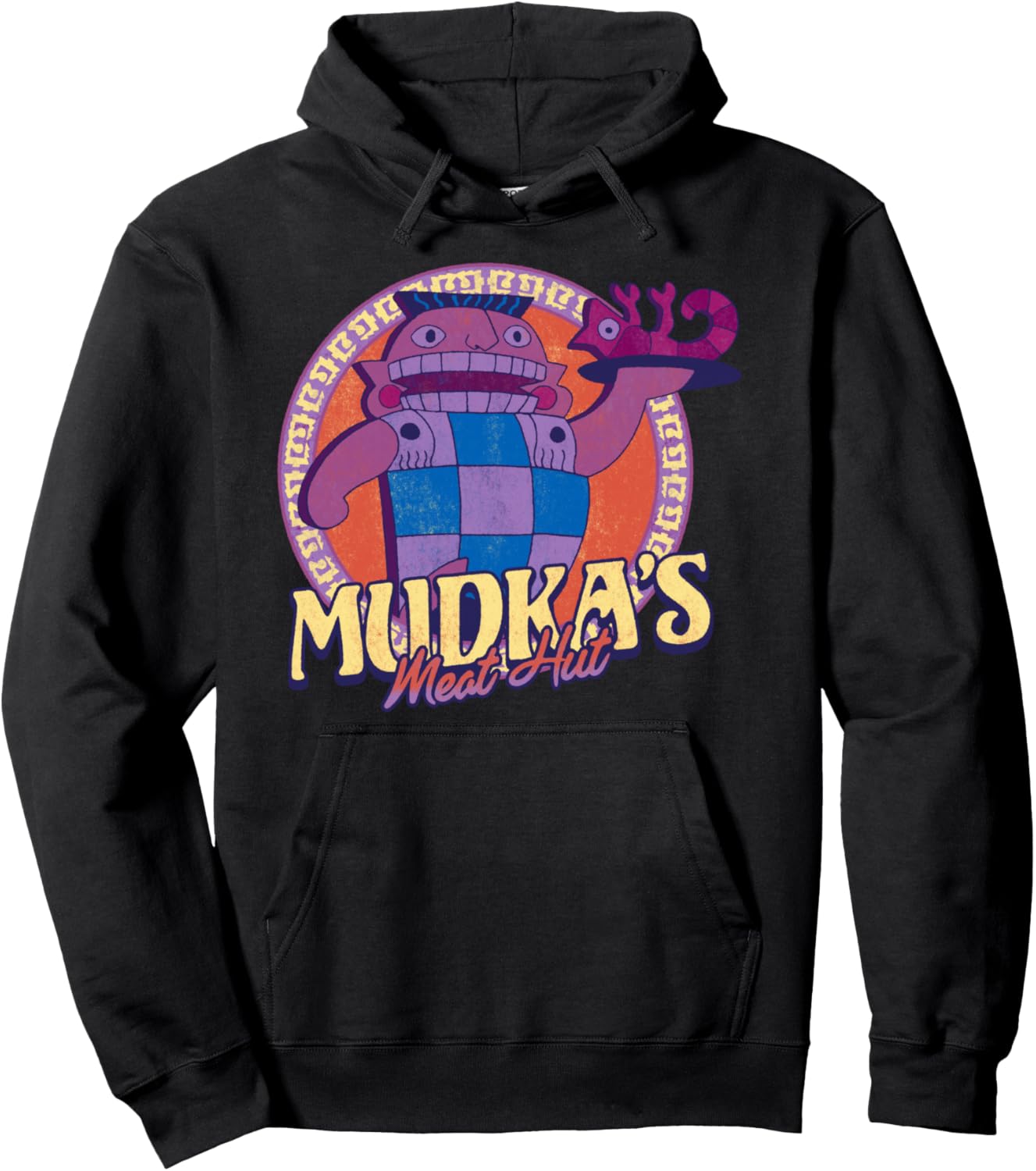 Disney Emperor's New Groove Mudka's Meat Hut Logo Pullover Hoodie
