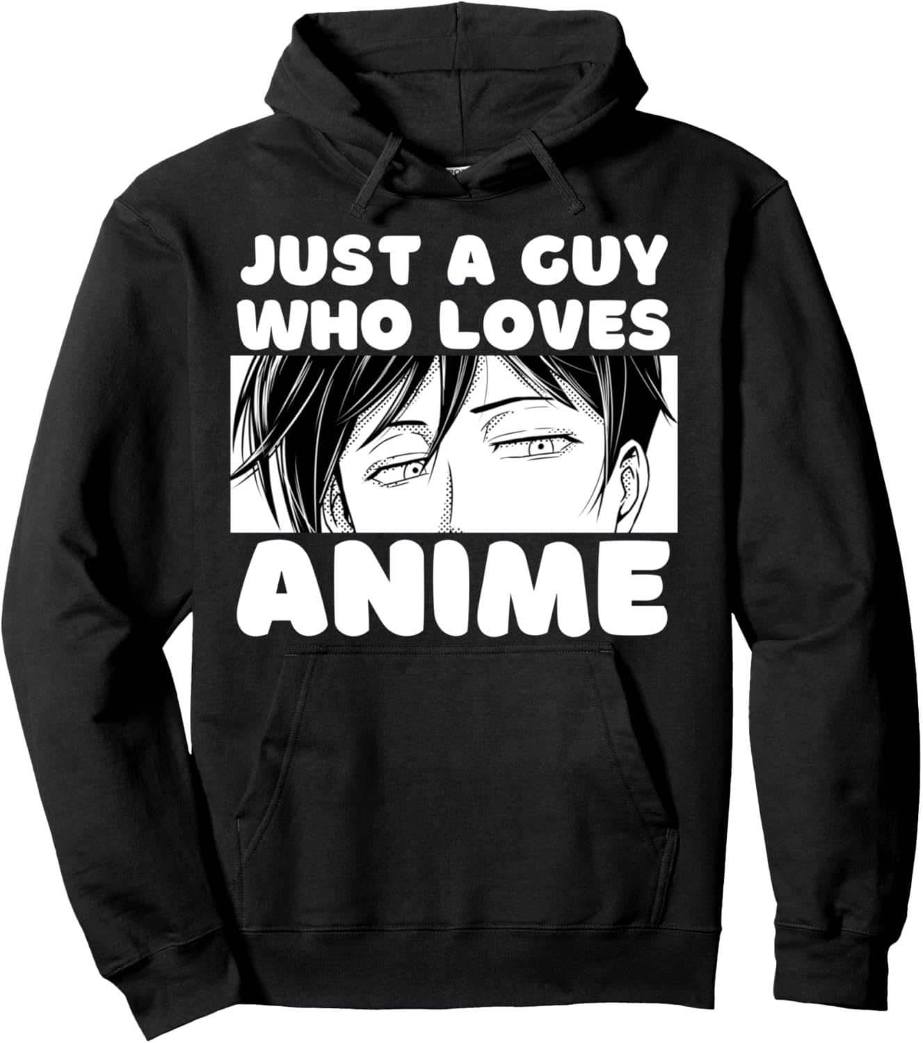 Anime Weeb Idea for Teen Boy Just A Guy Who Loves Anime Pullover Hoodie