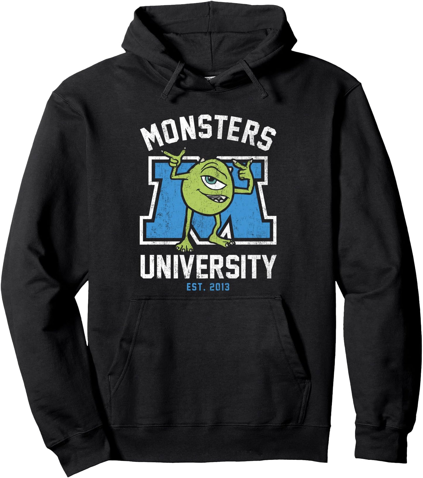 Disney Pixar Monsters University Mike Collegiate Logo Pullover Hoodie