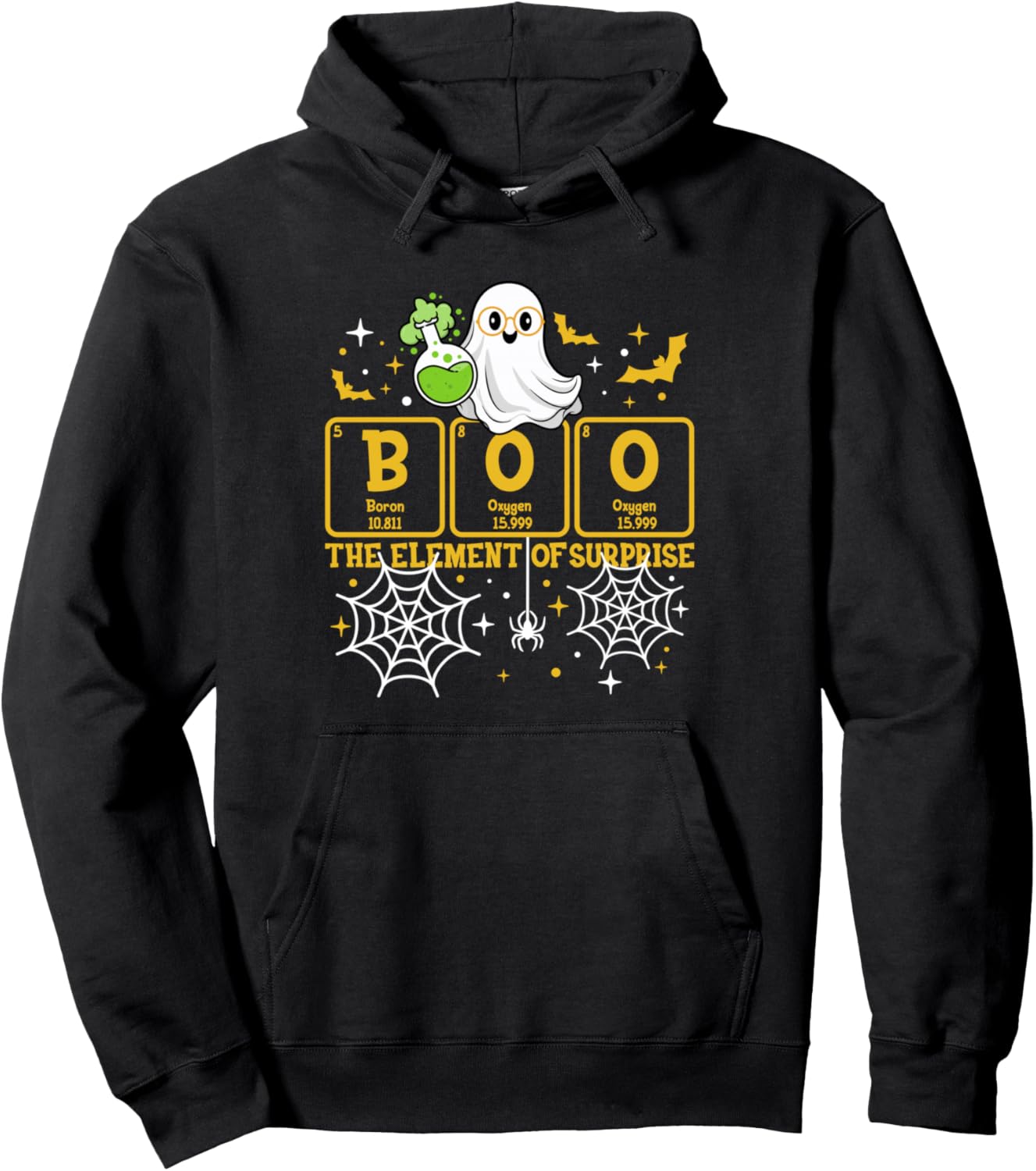 Chemistry Boo The Element Of Surprise Cute Halloween Chemist Pullover Hoodie