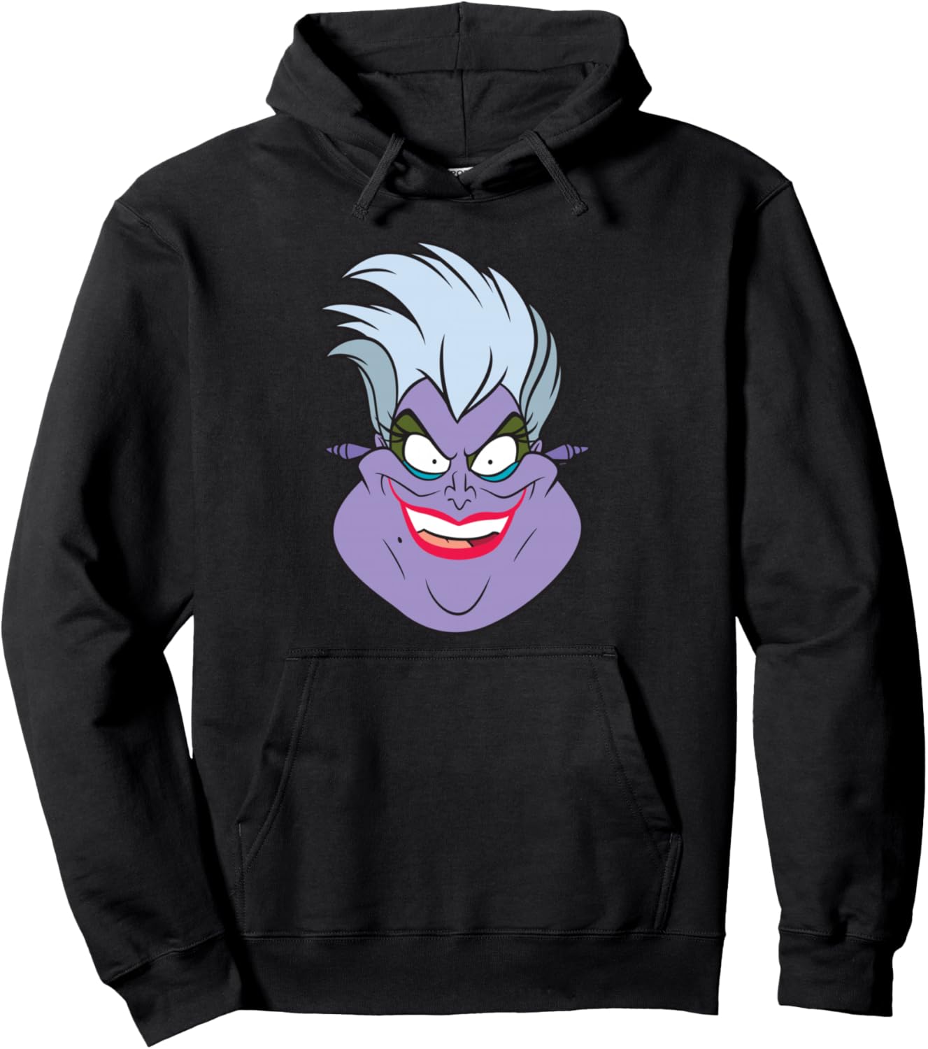 Disney Villains Ursula The Little Mermaid Big Face Costume Pullover Hoodie