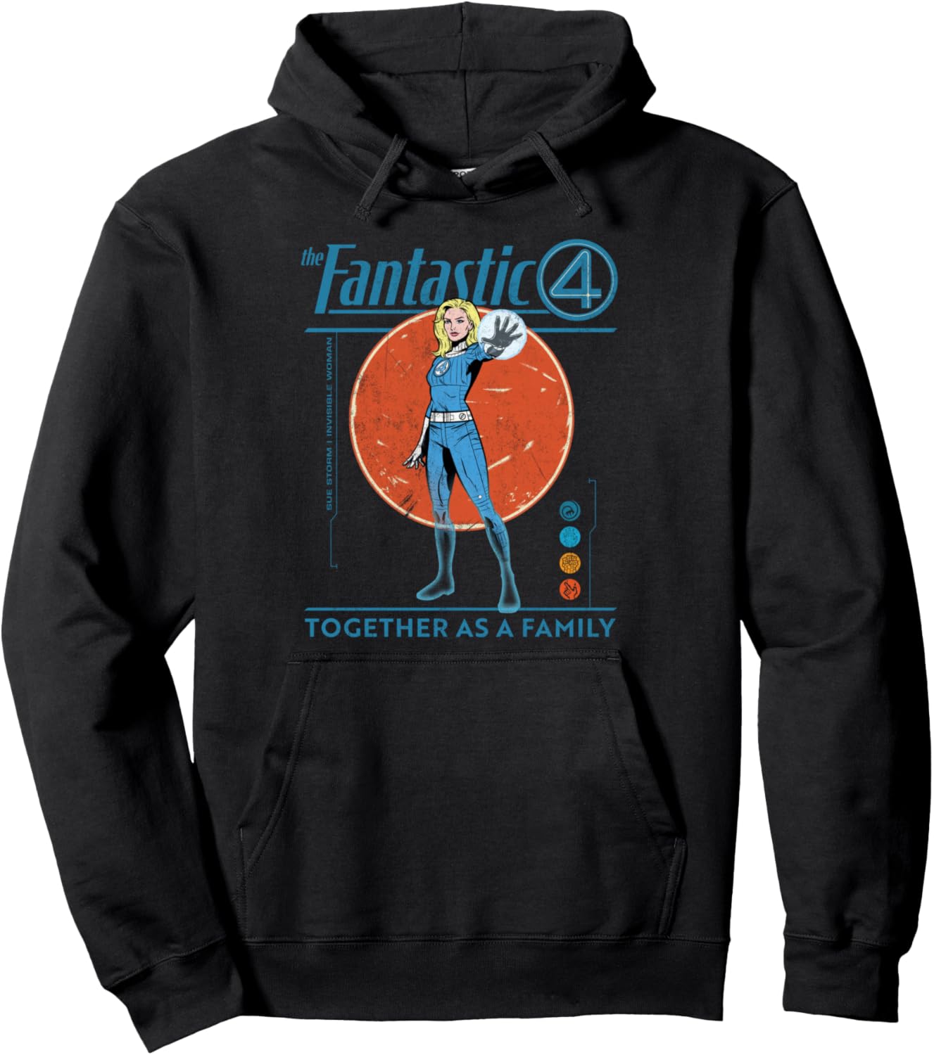Marvel Fantastic Four: First Steps The Invisible Woman Retro Pullover Hoodie