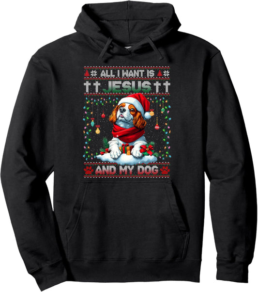 Cavalier King Charles Spaniel Christmas Decorations Xmas Pullover Hoodie