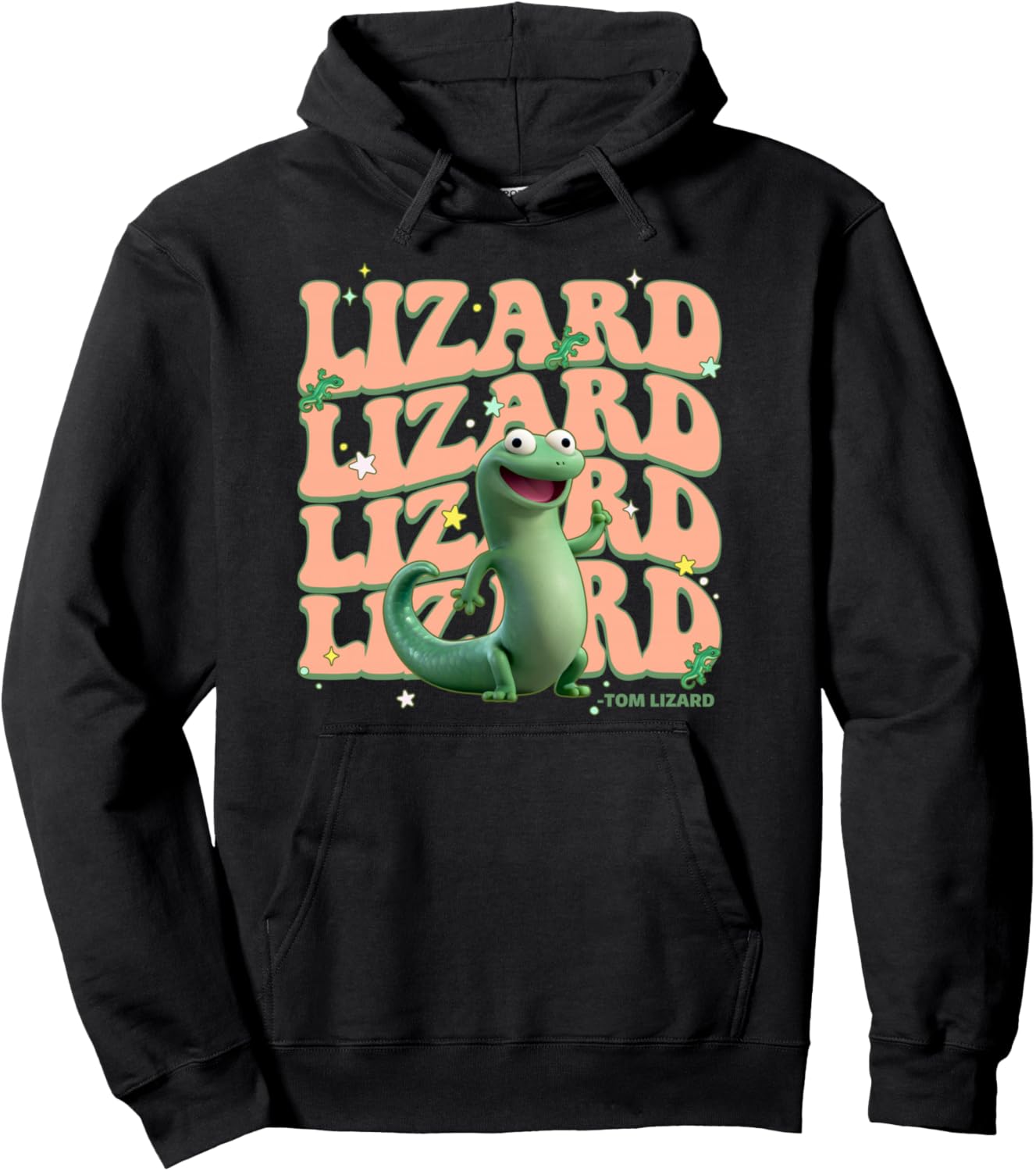 Disney Pixar Hoppers Cute Tom Lizard Groovy Poster Pullover Hoodie
