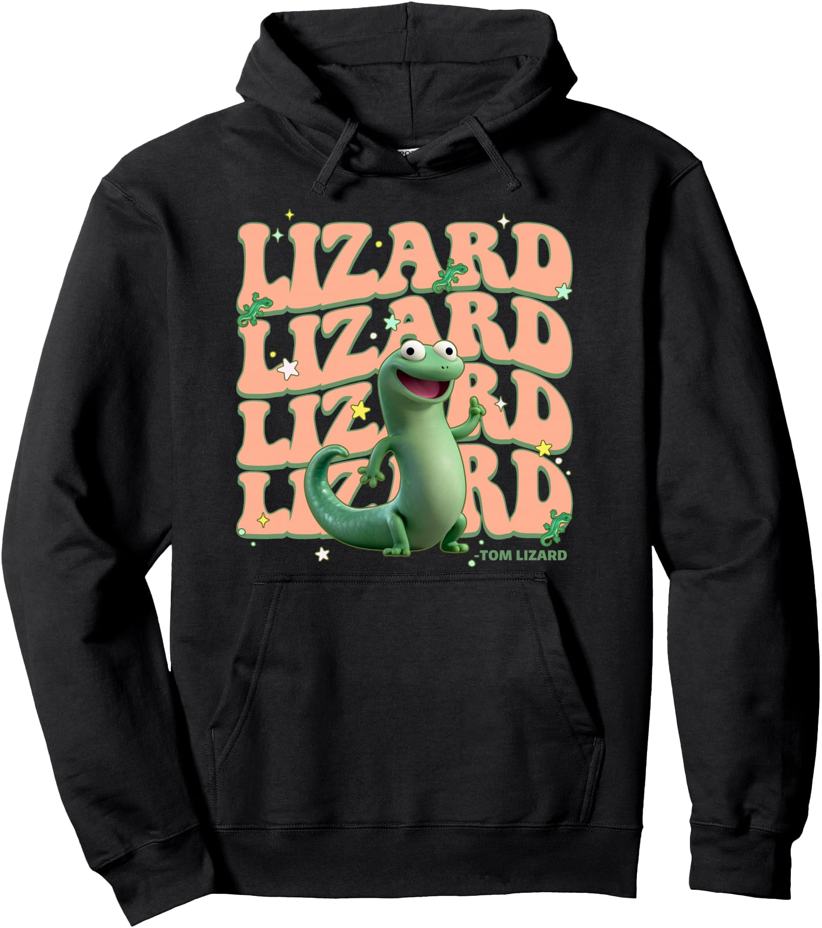 Disney Pixar Hoppers Cute Tom Lizard Groovy Poster Pullover Hoodie