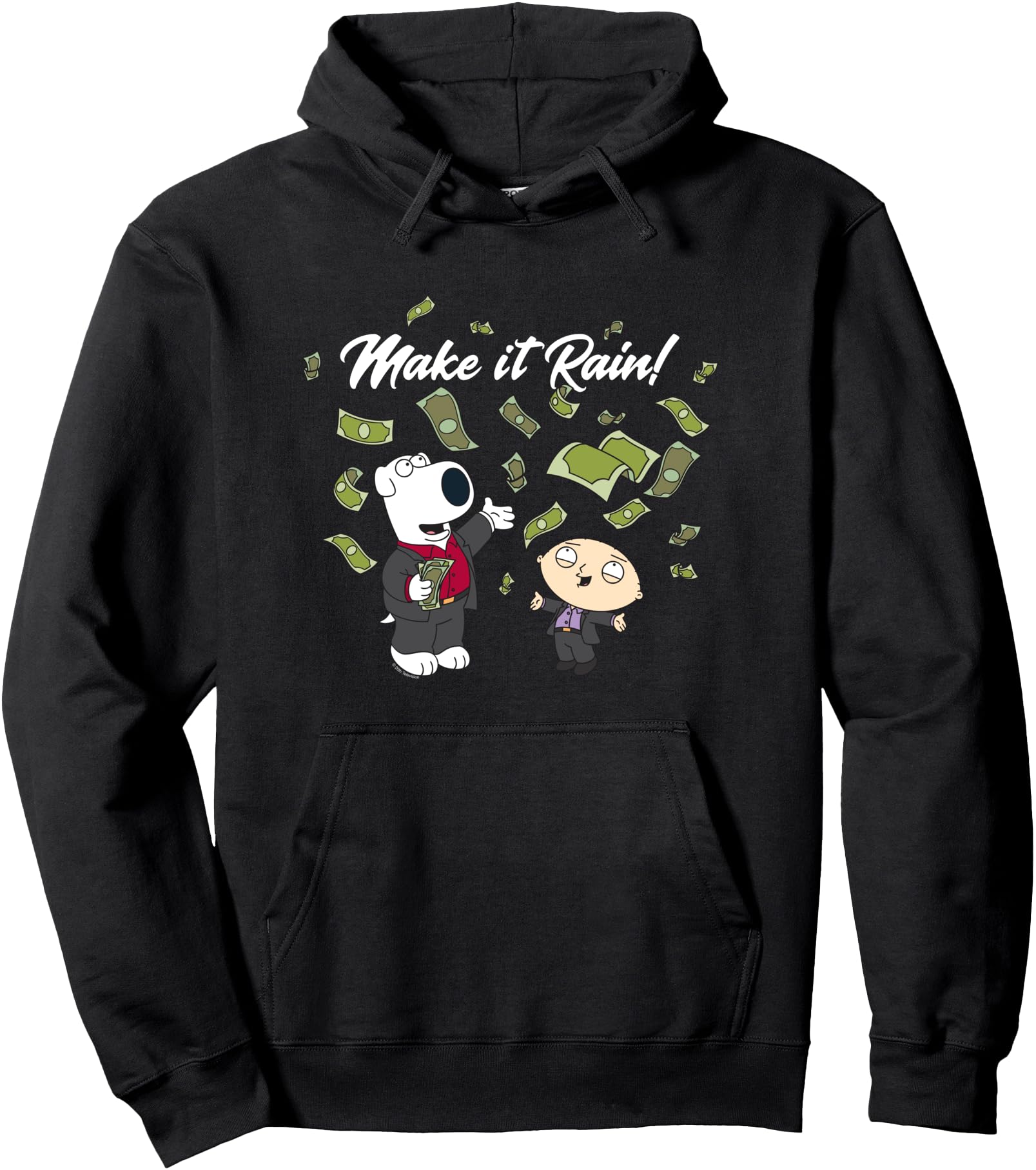 Family Guy Make it Rain Brian and Stewie Funny Cartoon Pullover Hoodie