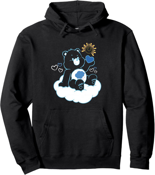 Care Bears Grumpy Bear Cloud Heart Mood Pullover Hoodie