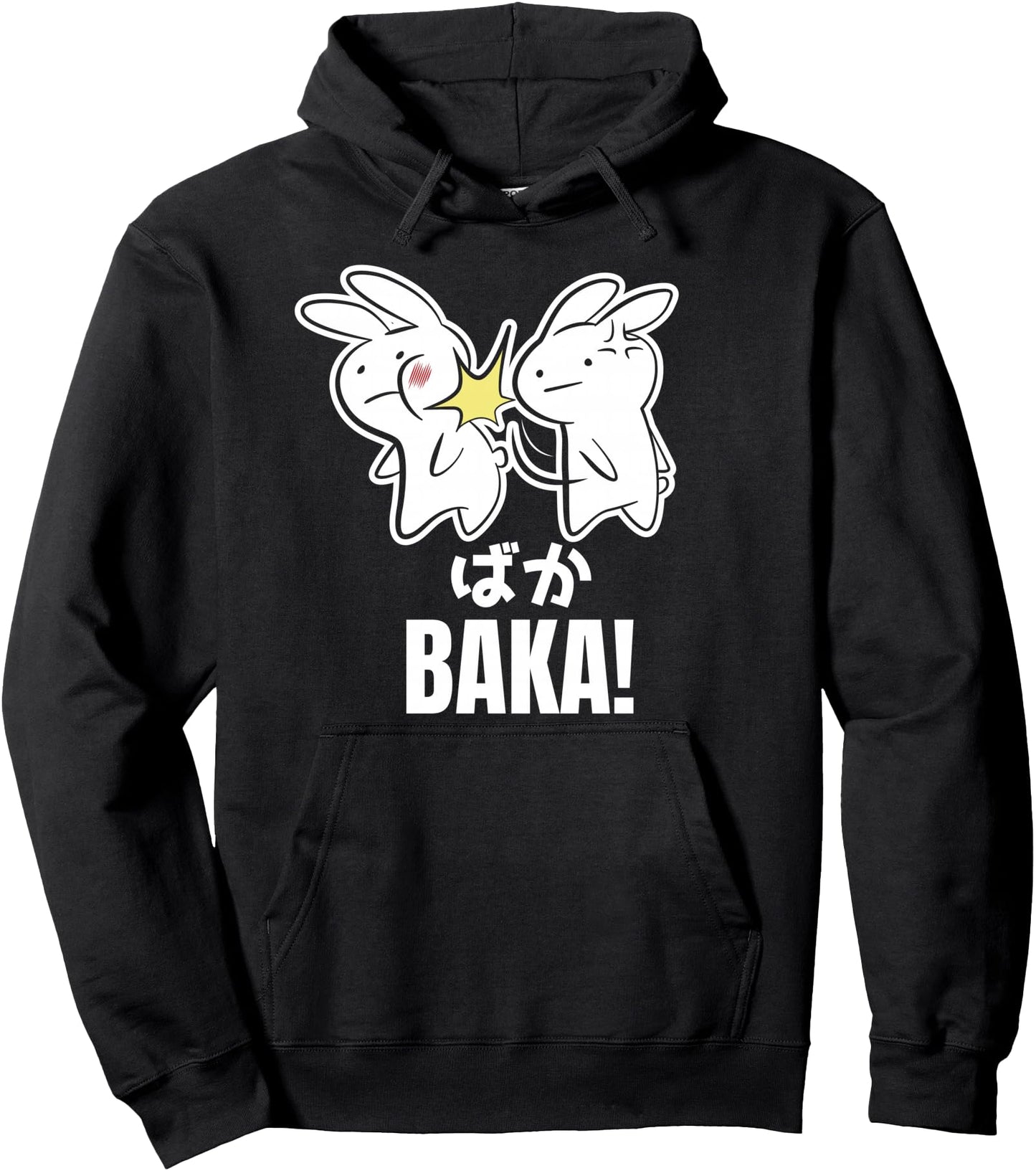 Funny Cute Anime Baka Rabbit Bunny Slap - Baka Japanese Pullover Hoodie