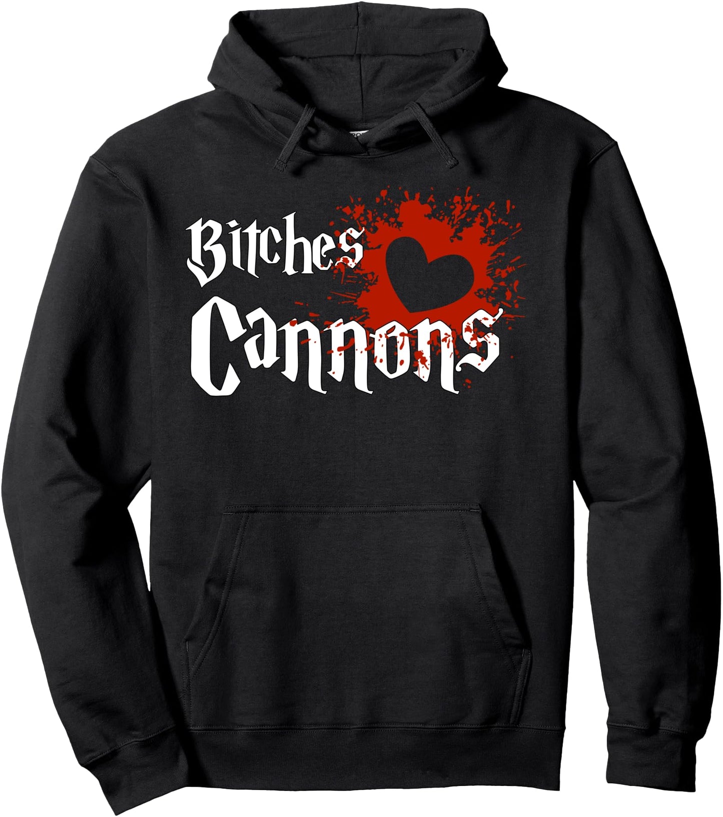 Bitches Love Cannons funny adult anime meme gamer hoodie