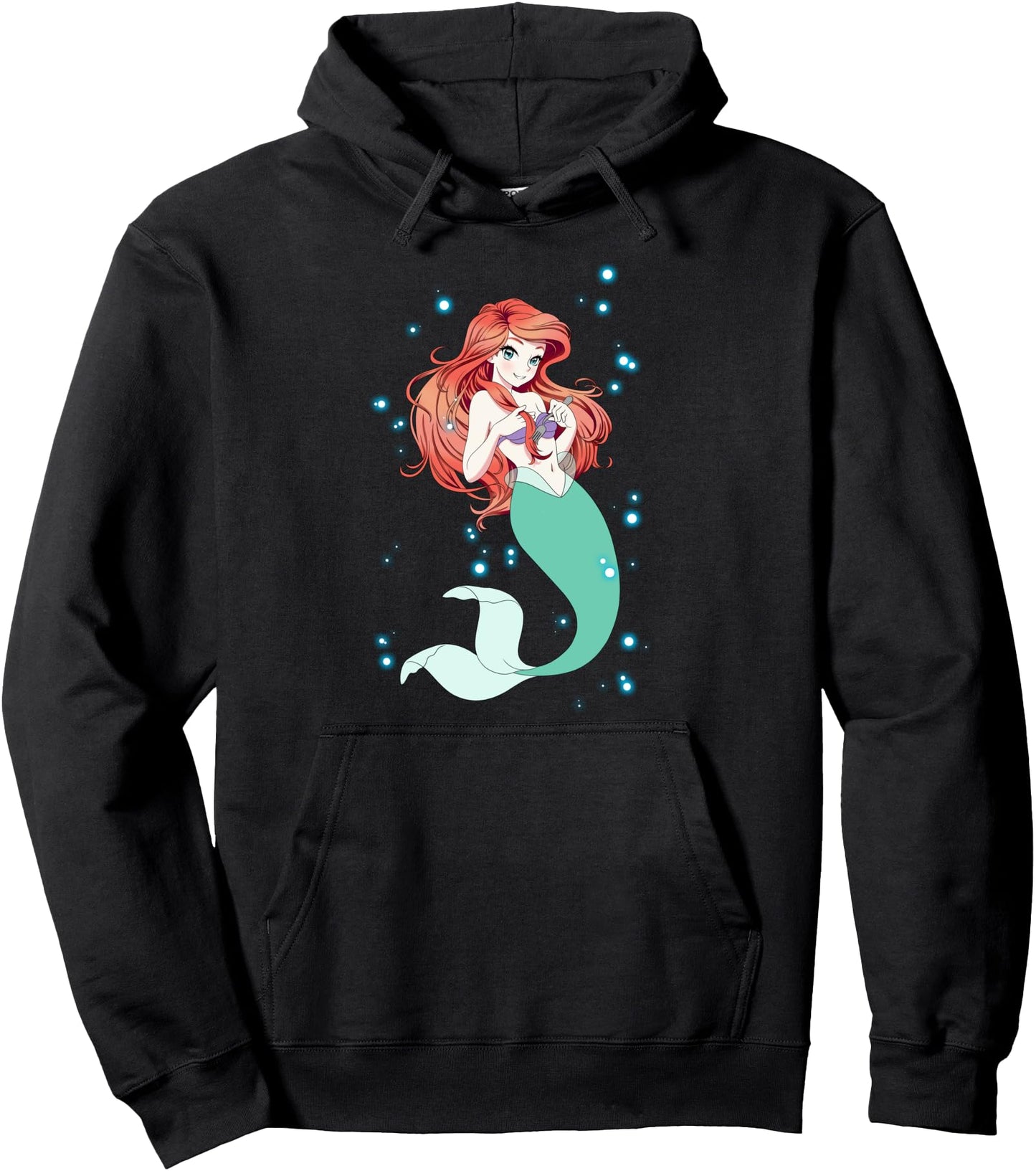 Disney Little Mermaid Anime Ariel Graphic Hoodie Pullover Hoodie